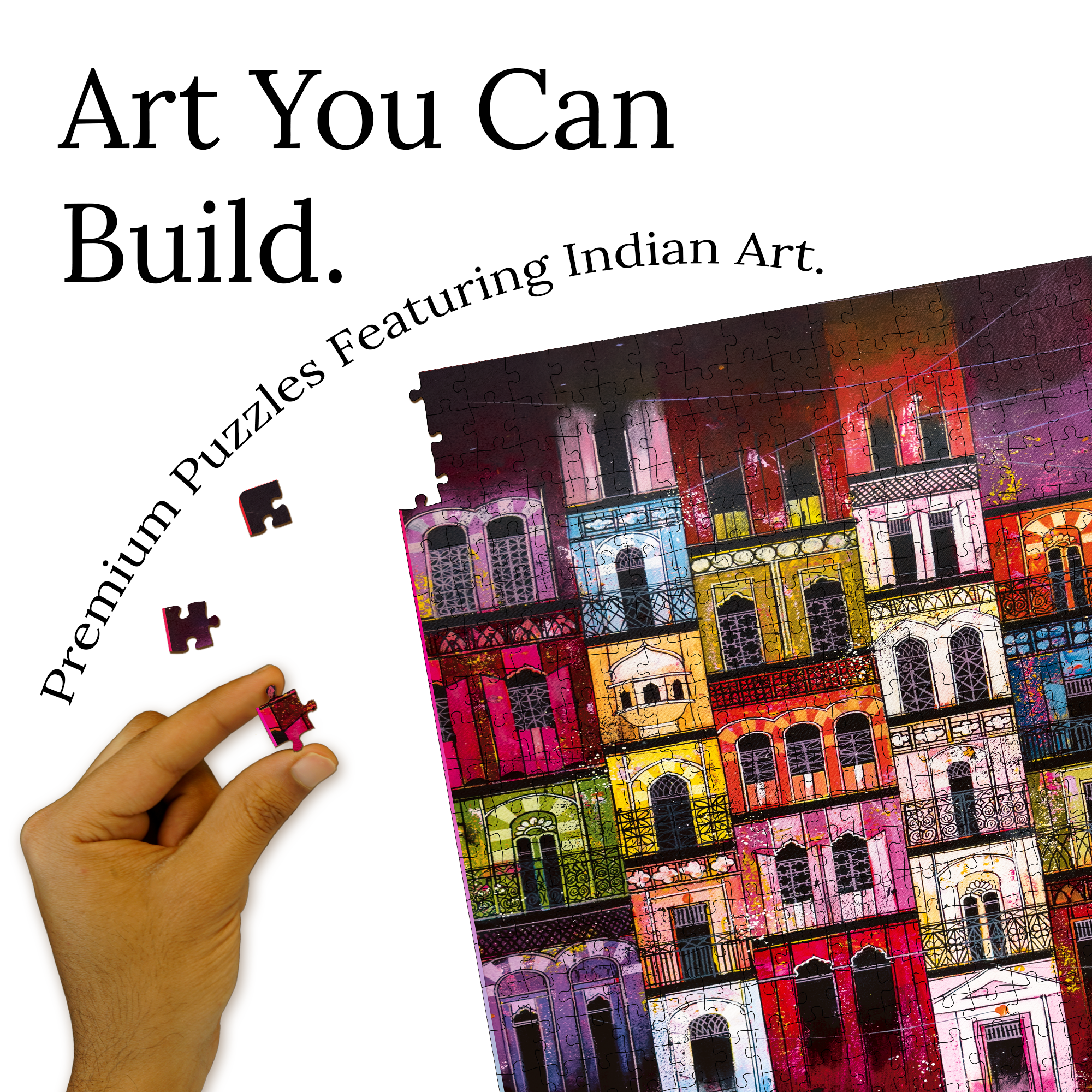 Haveli Colorful Houses 500pcs Painting X Puzzle