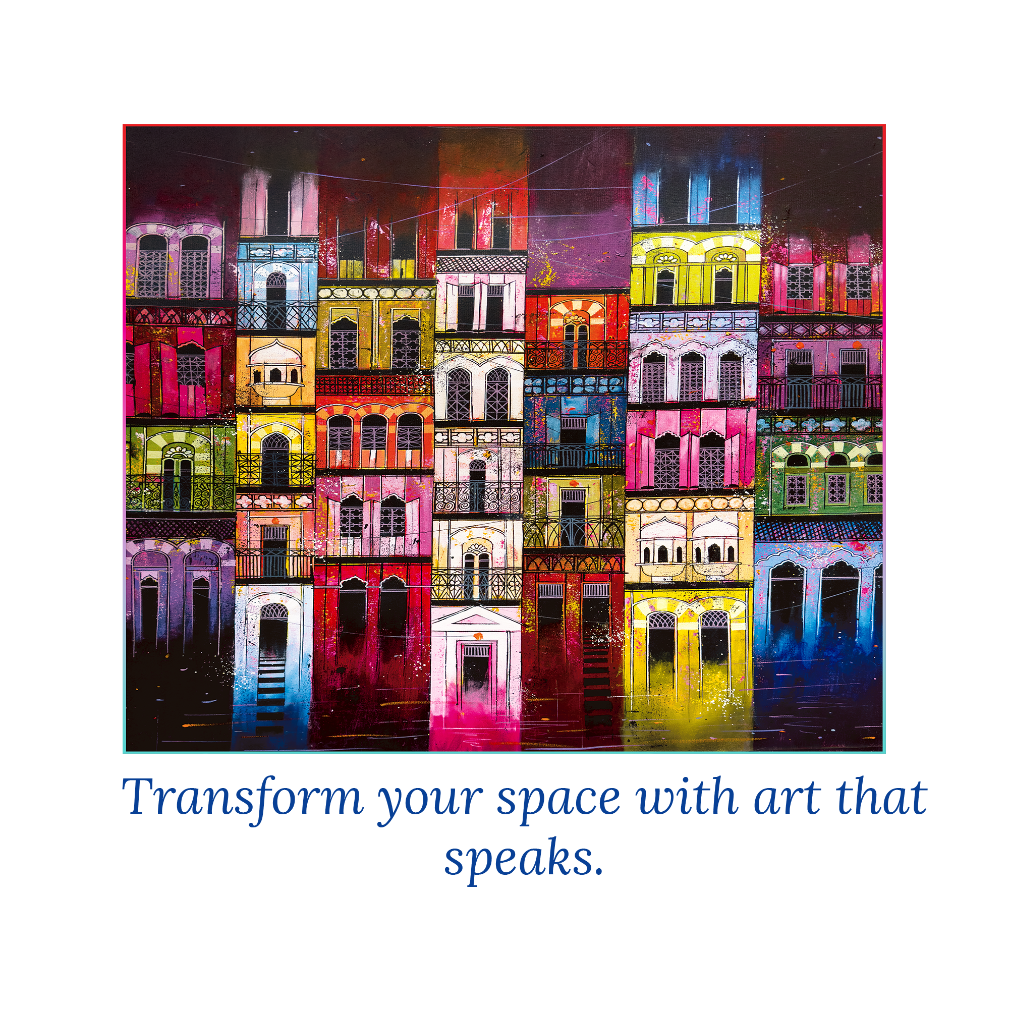 Haveli Colorful Houses 500pcs Painting X Puzzle