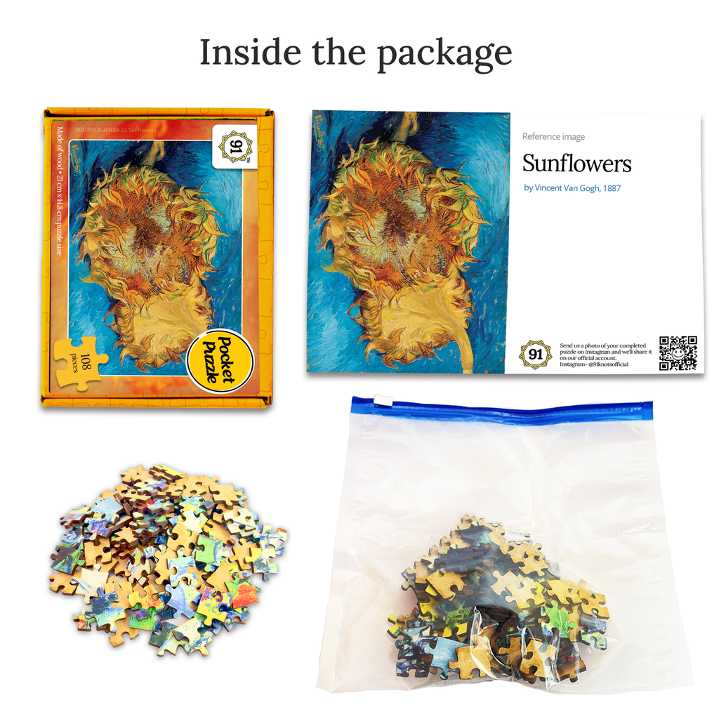 Sunflowers (1887) Pocket Puzzle
