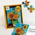 Vase with Three Sunflowers (1888) Pocket Puzzle