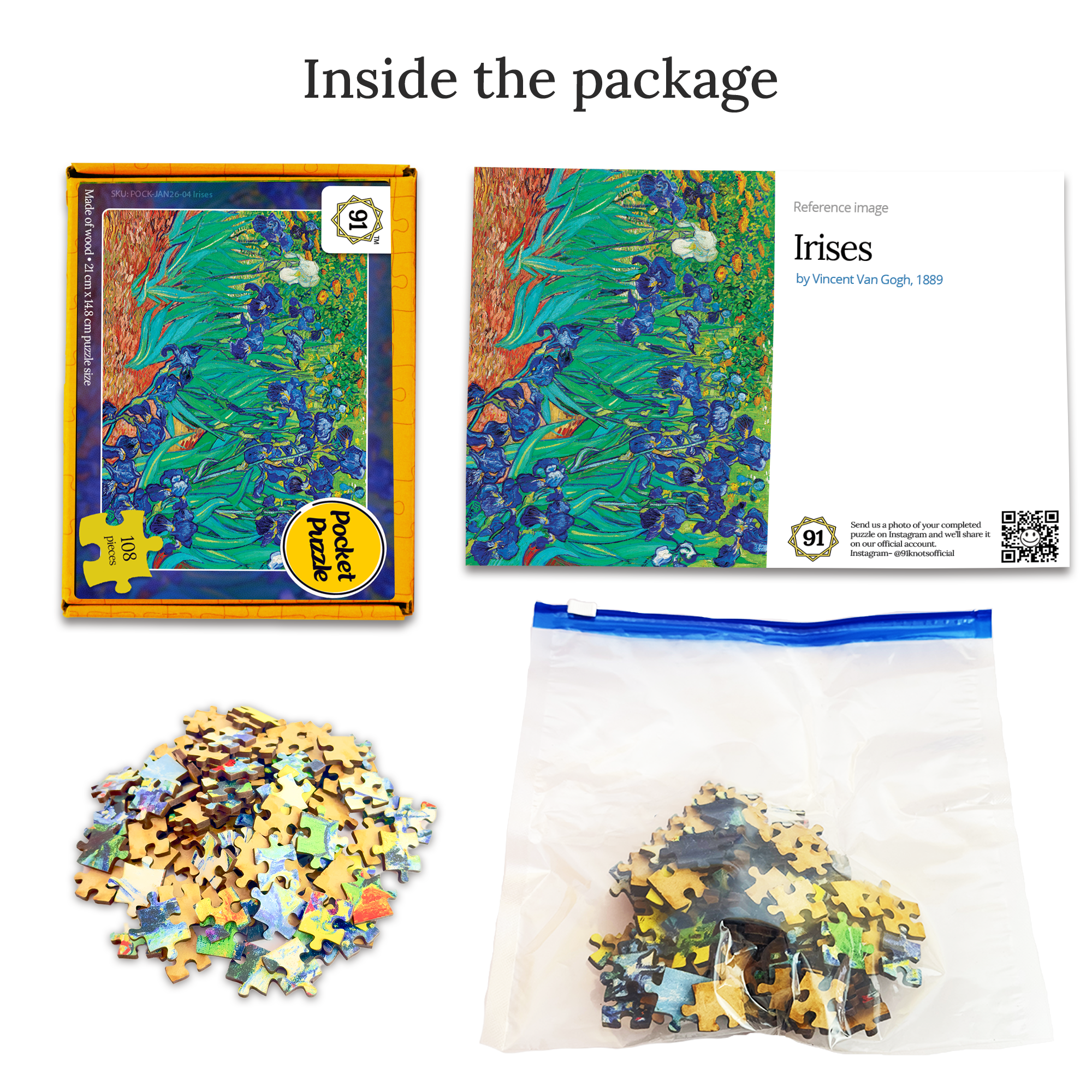 Irises (1889) Pocket Puzzle