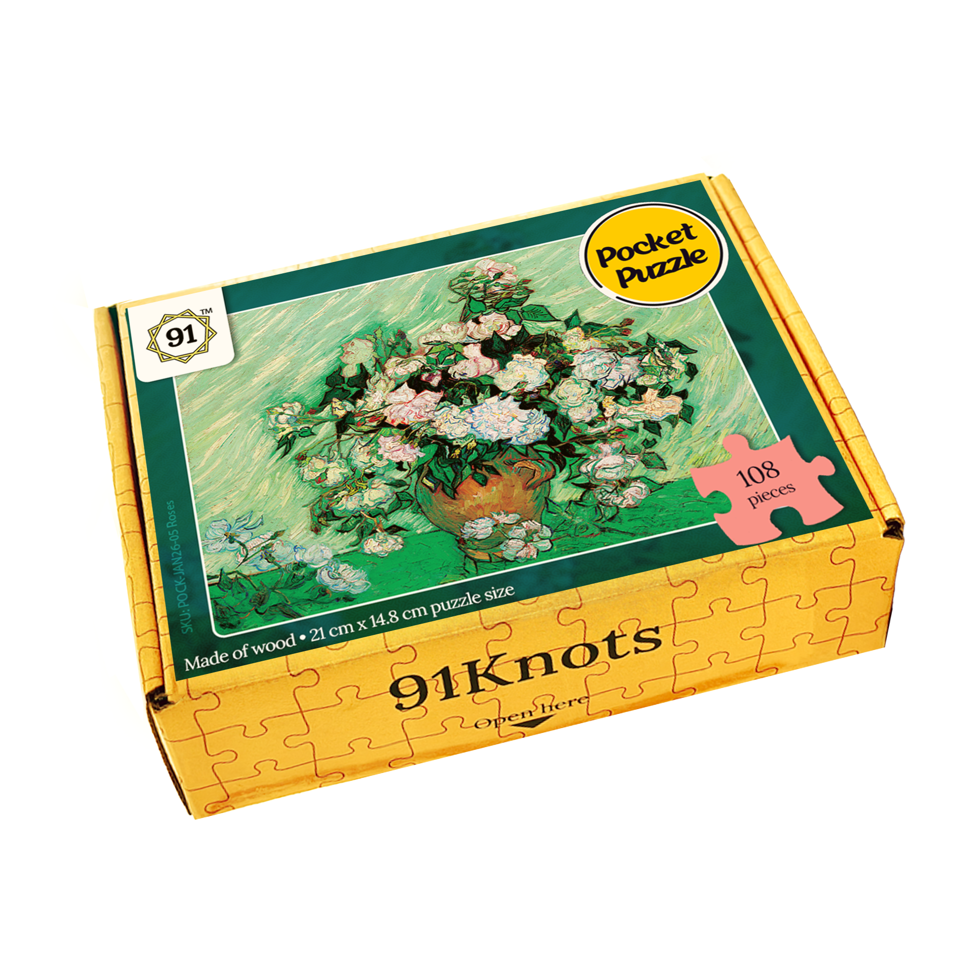 Roses (1890) Pocket Puzzle