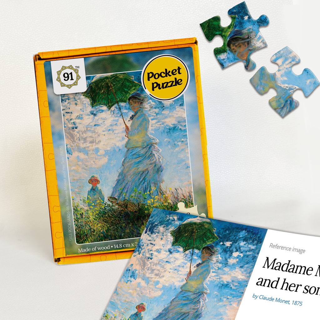 Madame Monet and Her Son (1875) Pocket Puzzle