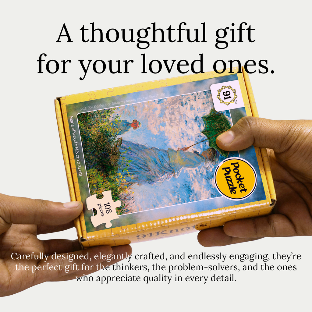 Madame Monet and Her Son (1875) Pocket Puzzle