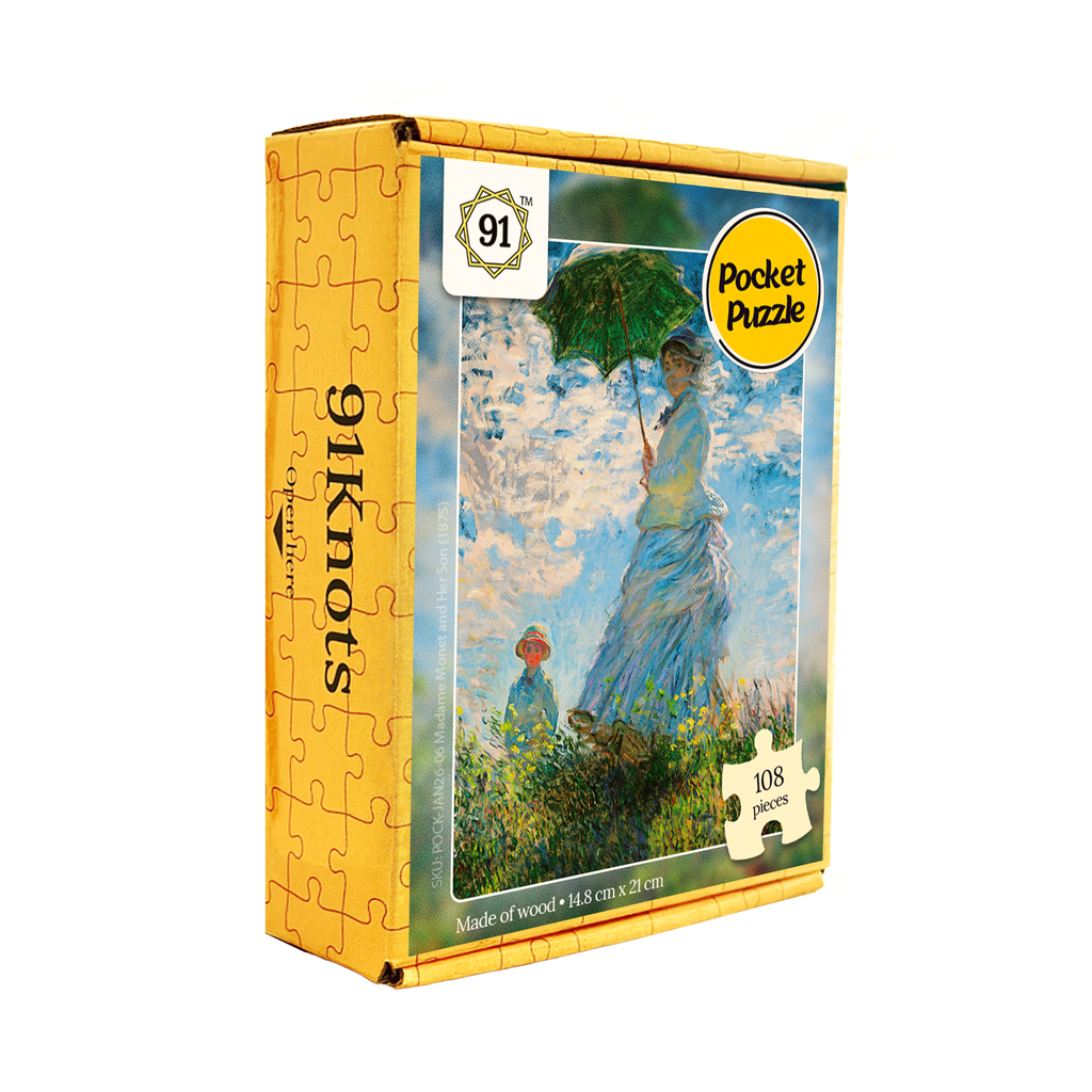 Madame Monet and Her Son (1875) Pocket Puzzle