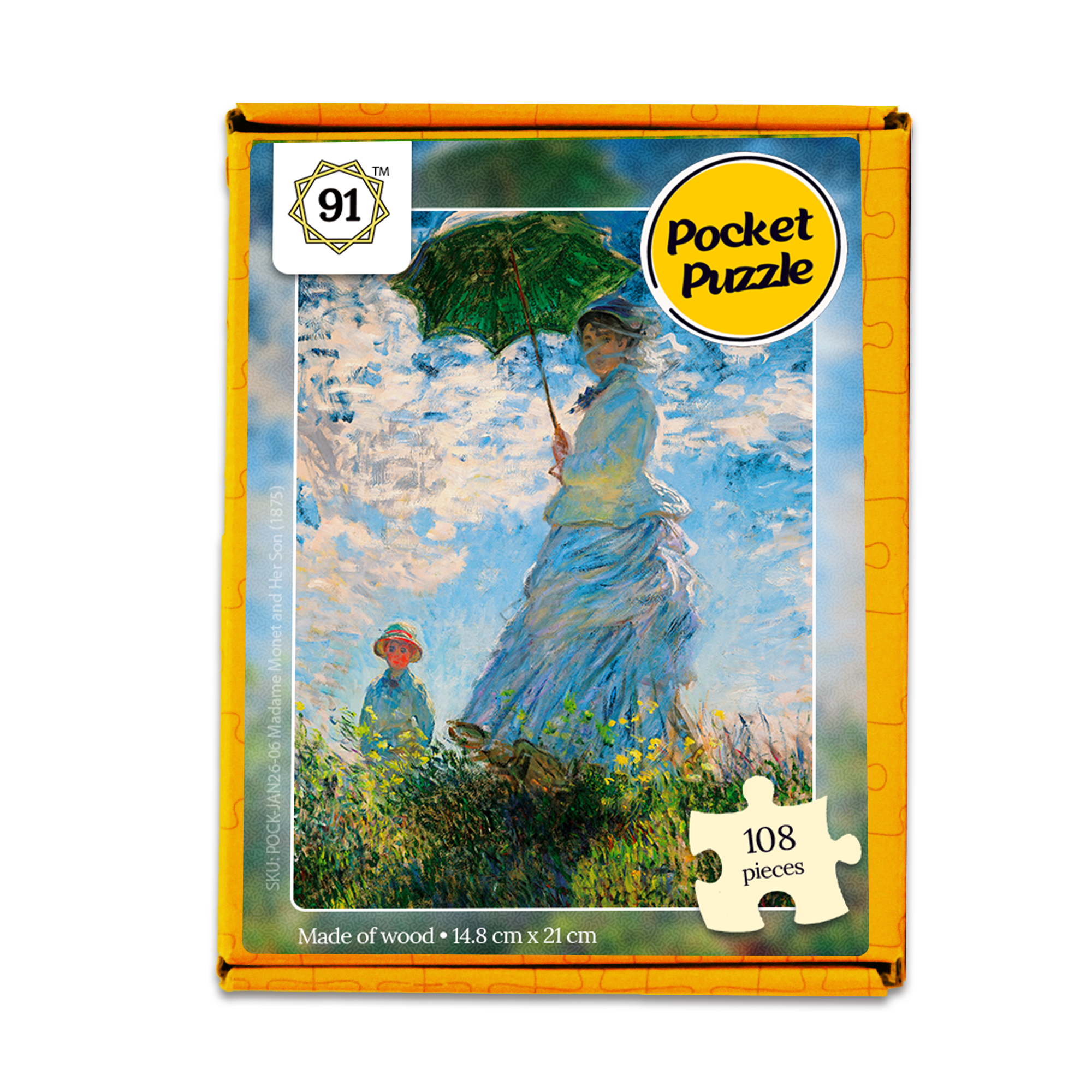 Madame Monet and Her Son (1875) Pocket Puzzle