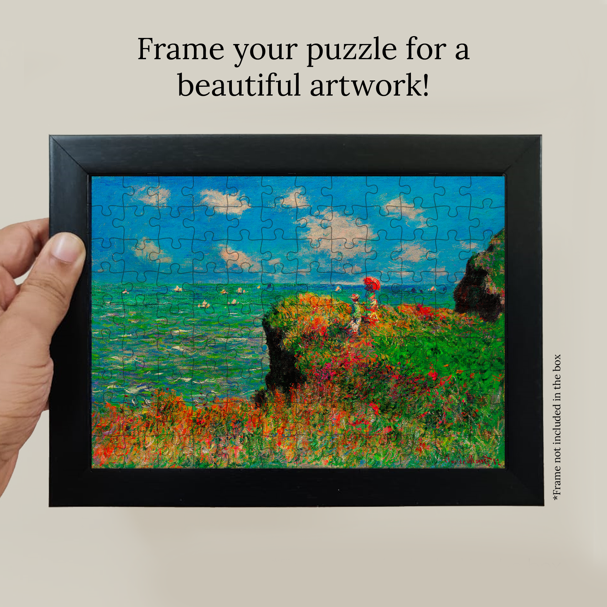 Cliff Walk at Pourville (1882) Pocket Puzzle