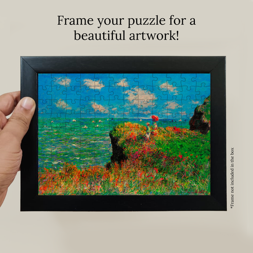 Cliff Walk at Pourville (1882) Pocket Puzzle