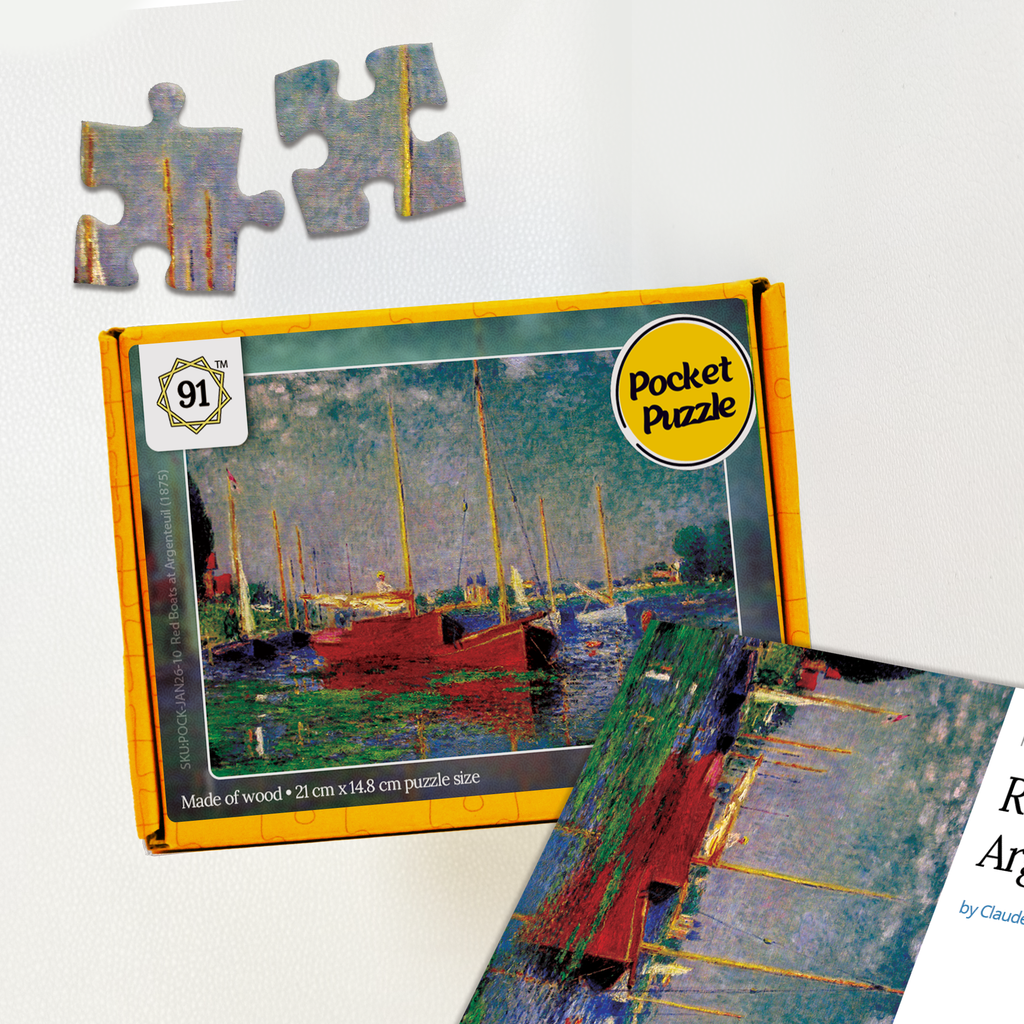 Red Boats at Argenteuil (1875) Pocket Puzzle