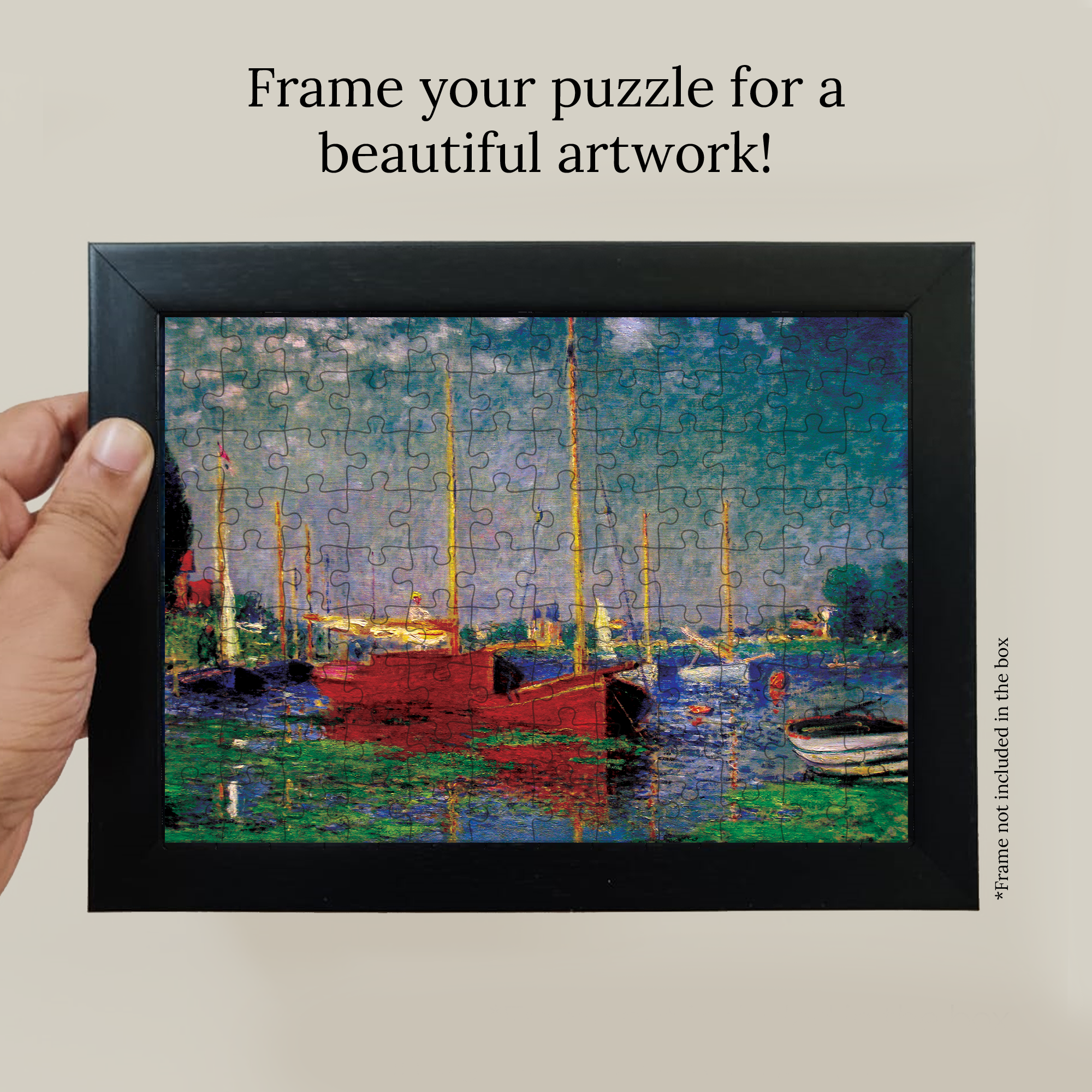 Red Boats at Argenteuil (1875) Pocket Puzzle
