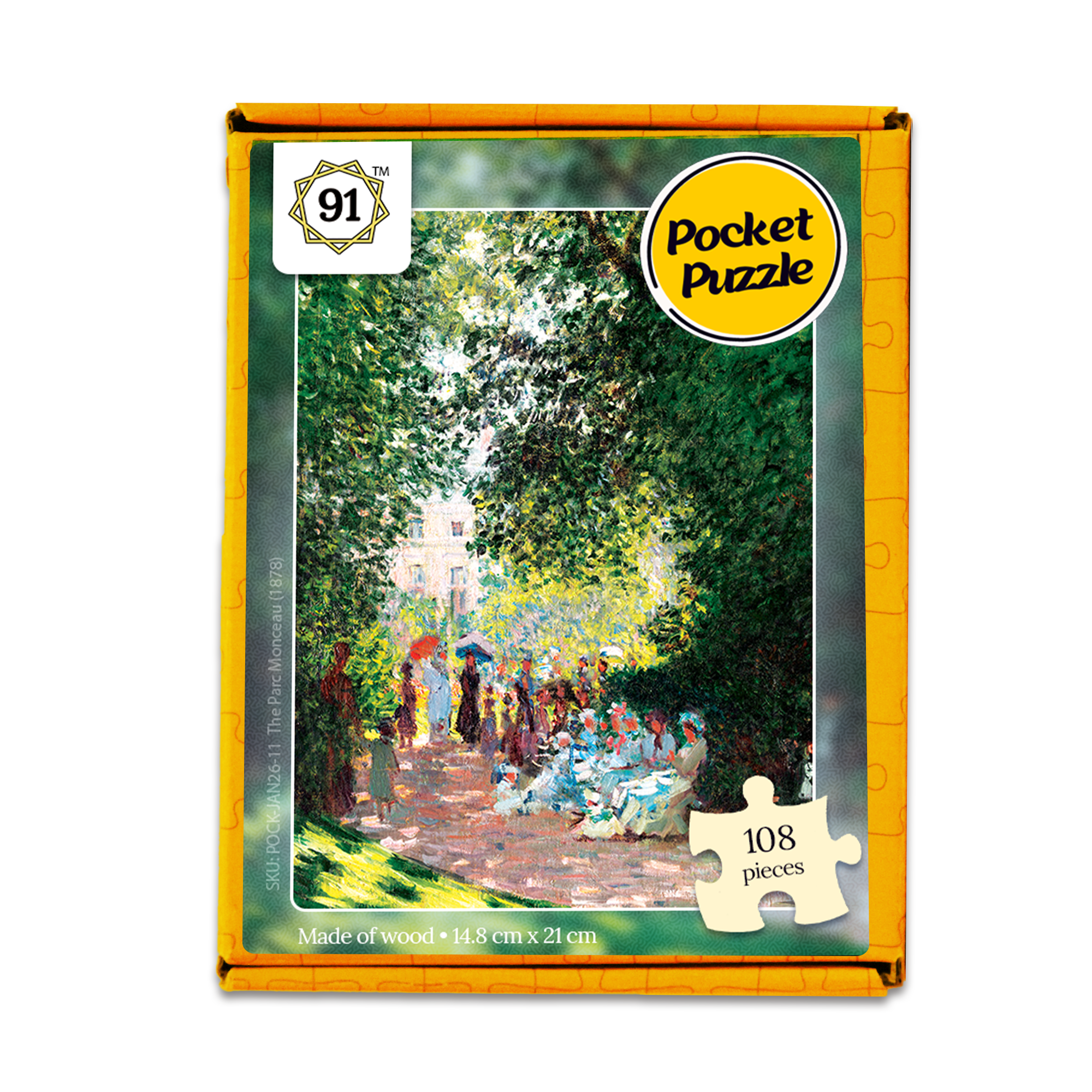 The Parc Monceau (1878) Pocket Puzzle
