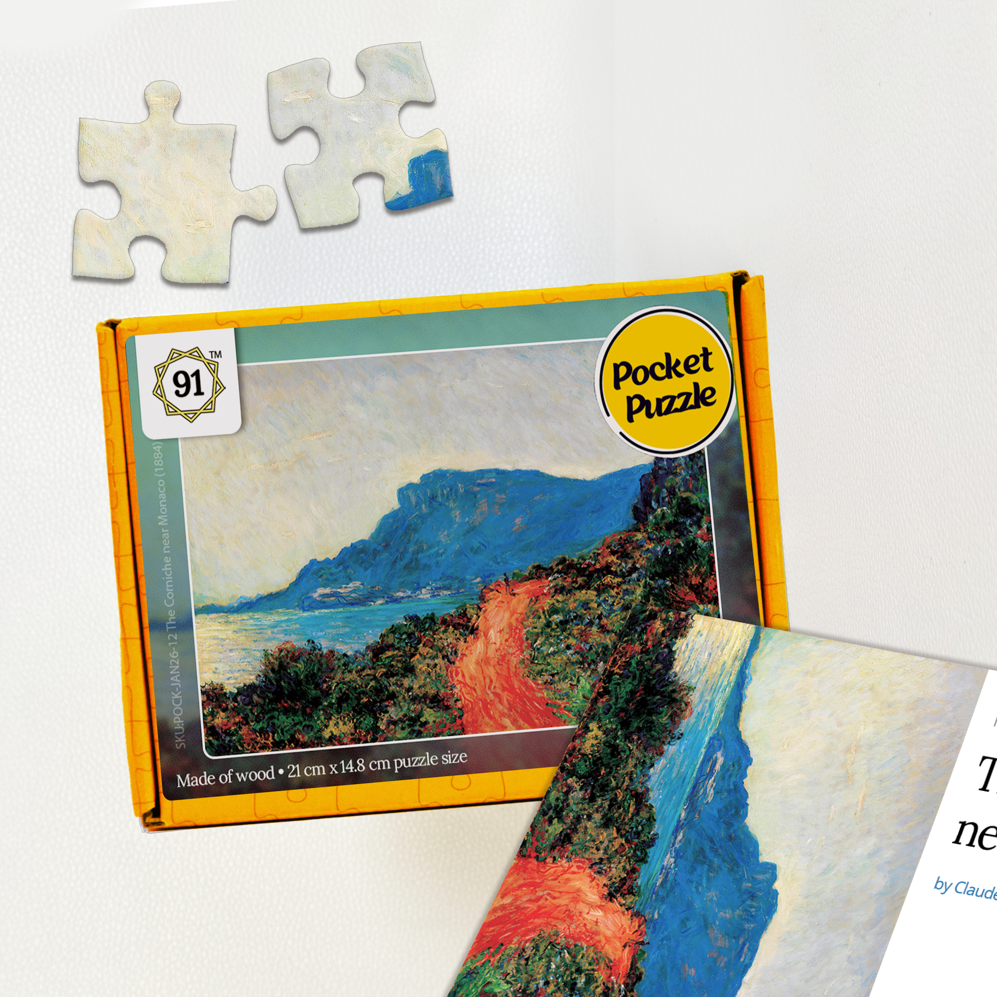 The Corniche near Monaco (1884) Pocket Puzzle