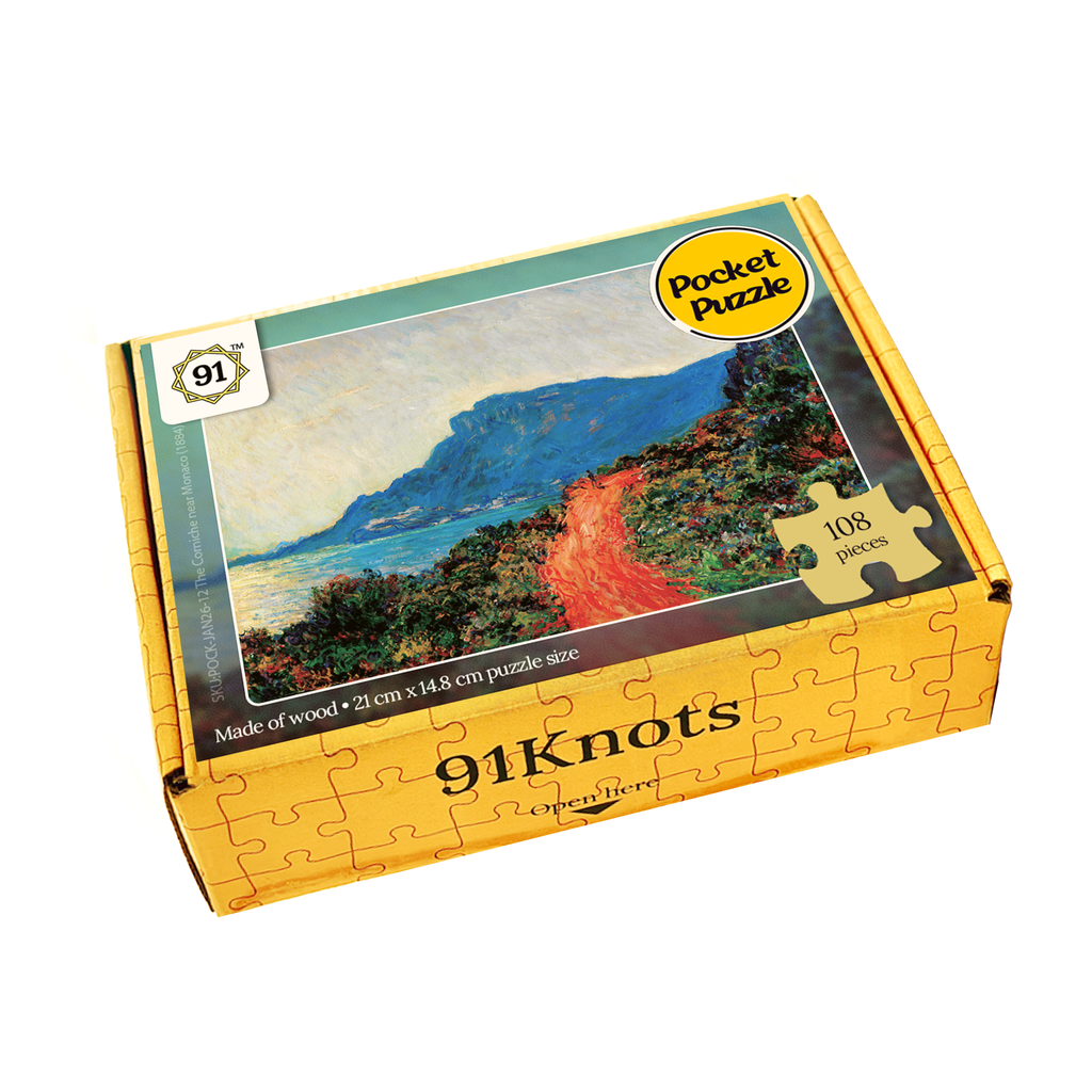 The Corniche near Monaco (1884) Pocket Puzzle