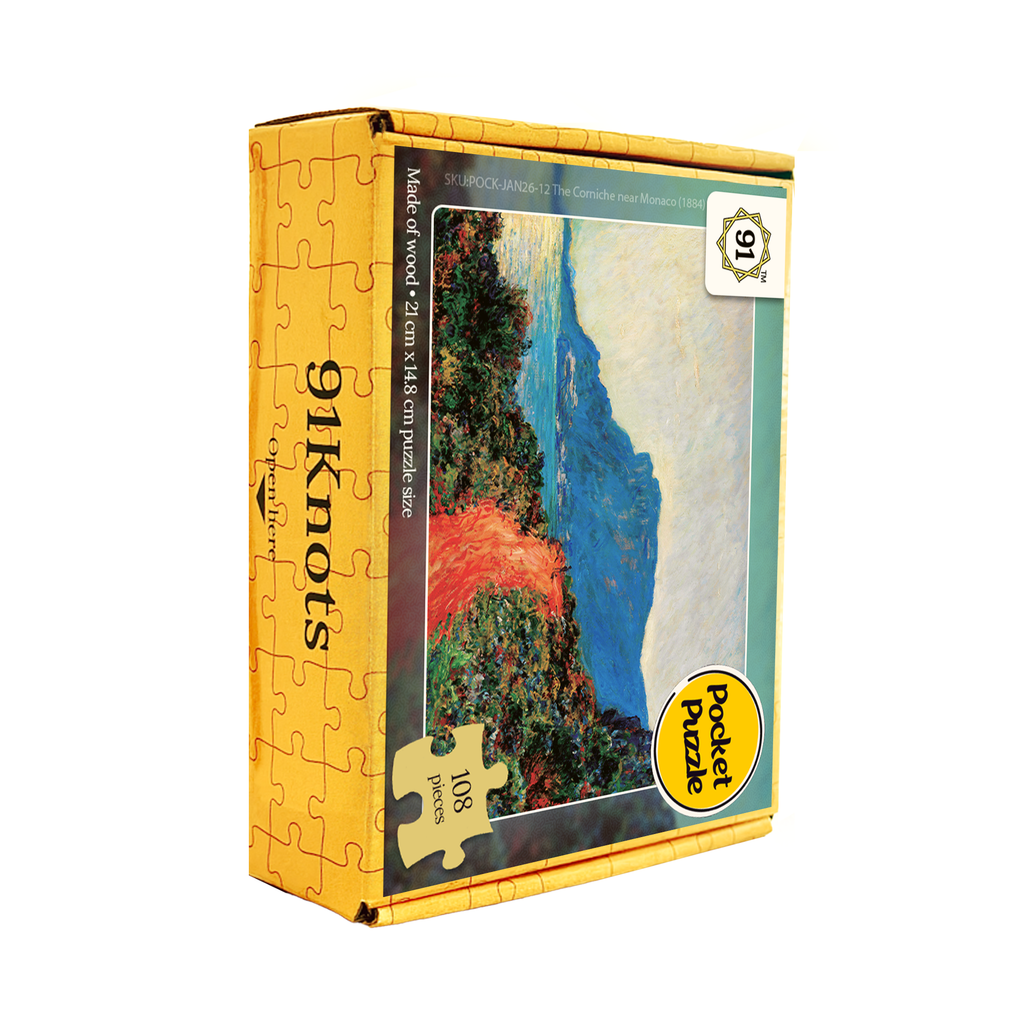 The Corniche near Monaco (1884) Pocket Puzzle