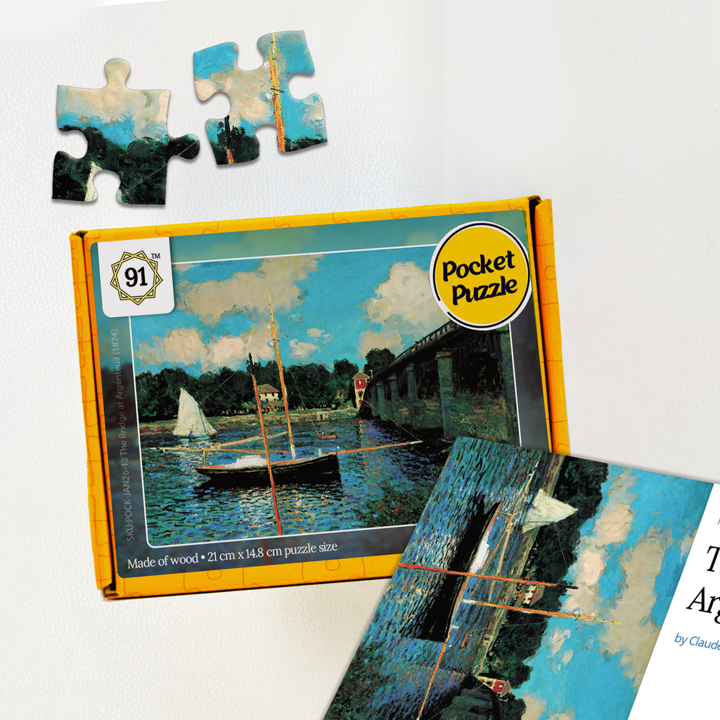The Bridge at Argenteuil (1874) Pocket Puzzle