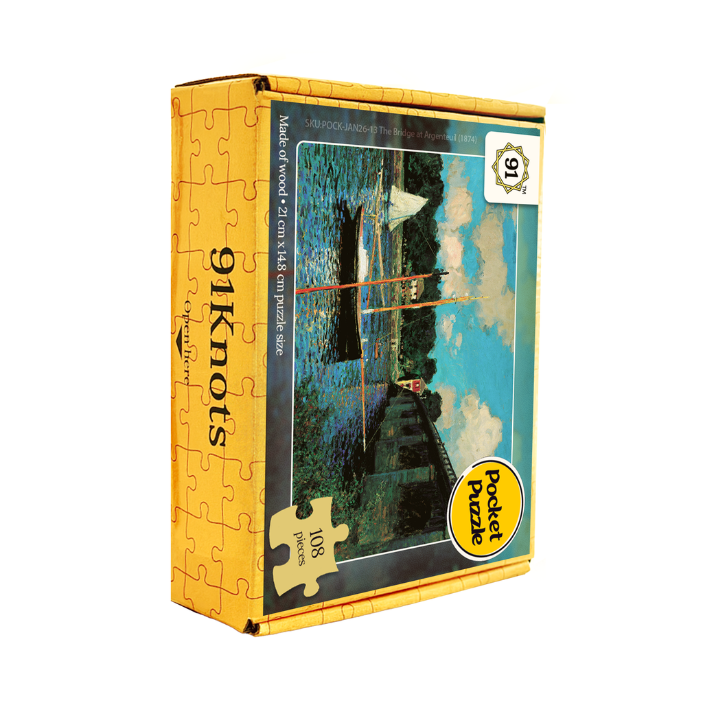 The Bridge at Argenteuil (1874) Pocket Puzzle