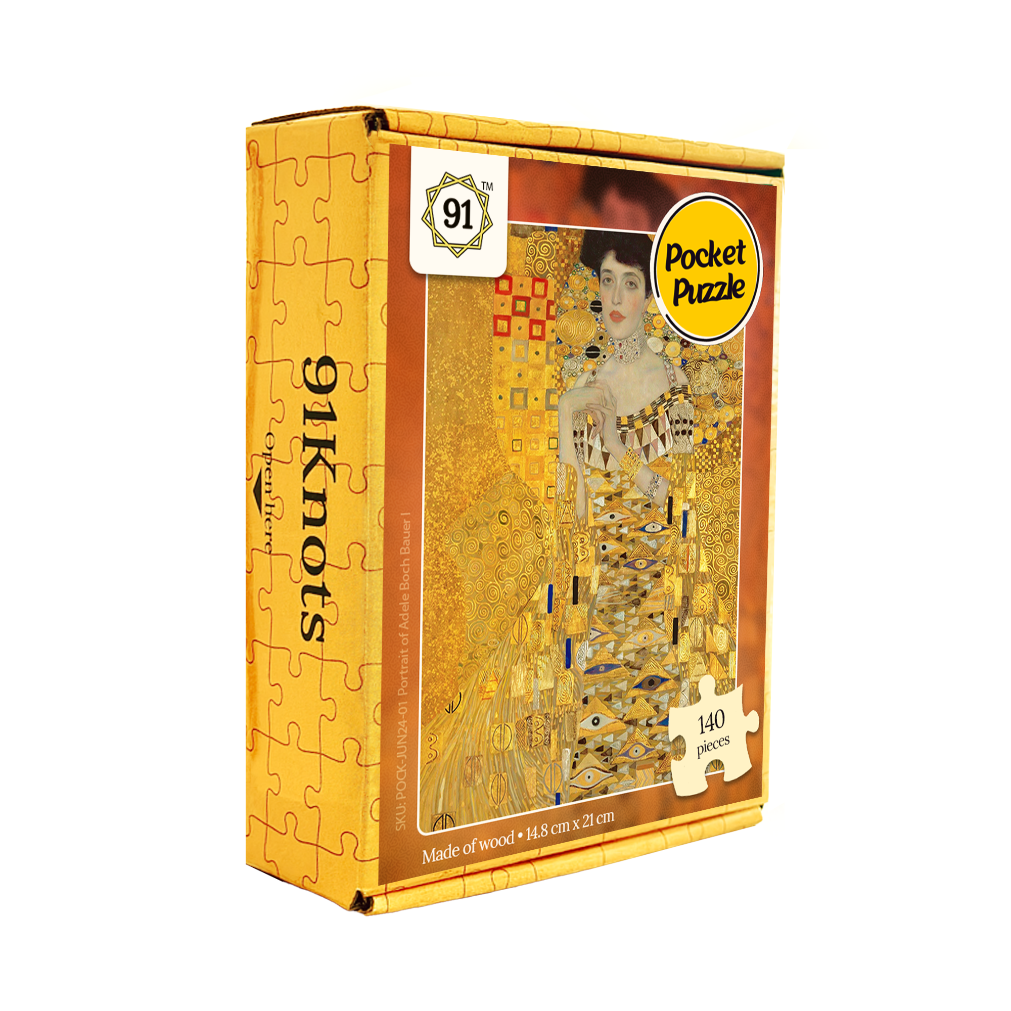 Portrait of Adele Bloch-Bauer I/ Lady in Gold Pocket Puzzle