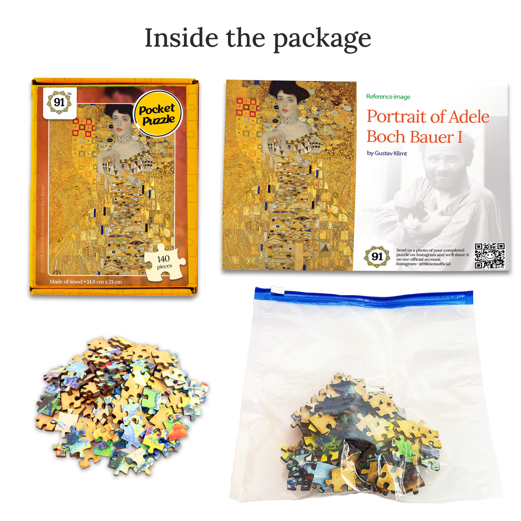 Portrait of Adele Bloch-Bauer I/ Lady in Gold Pocket Puzzle