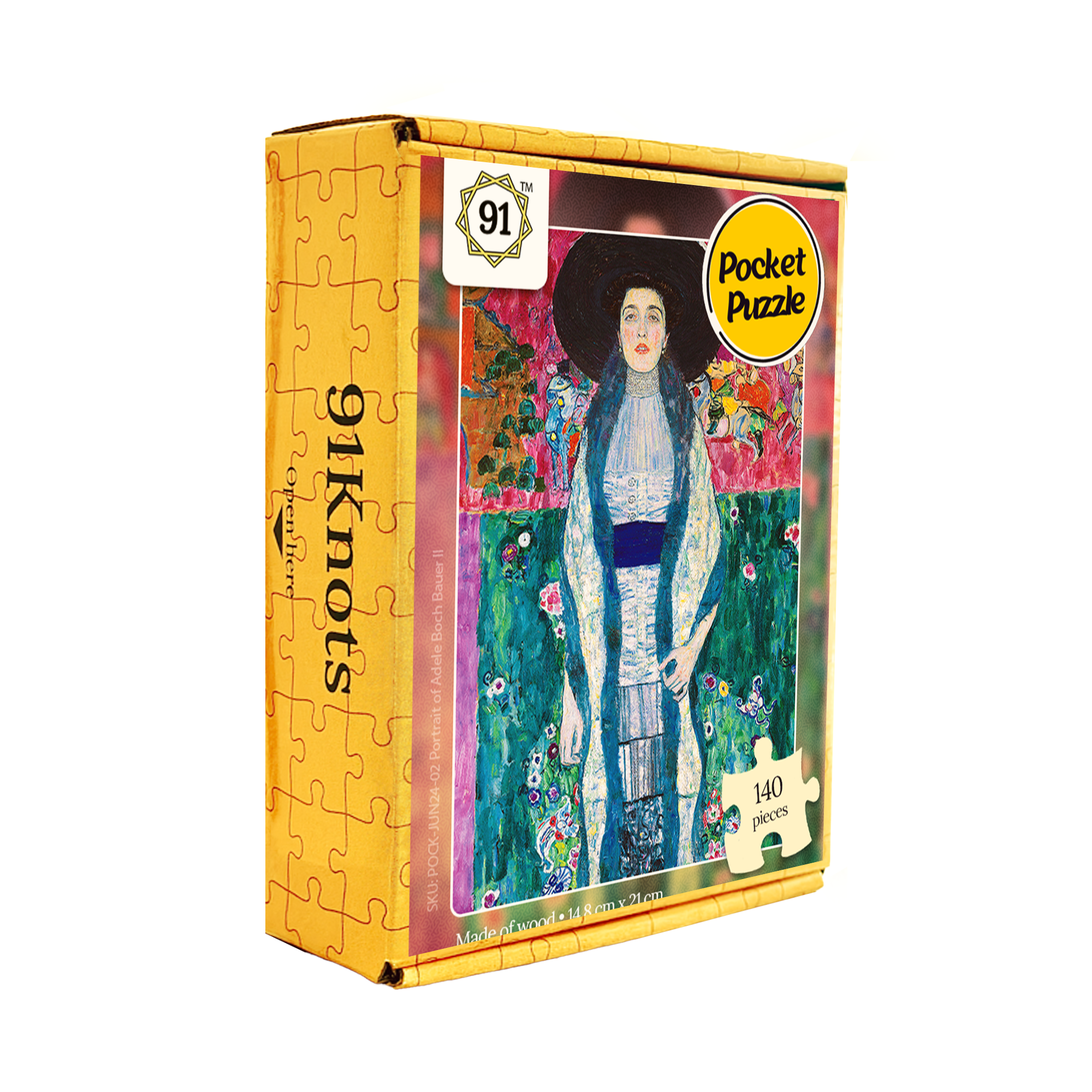 Portrait of Adele Bloch-Bauer II Pocket Puzzle