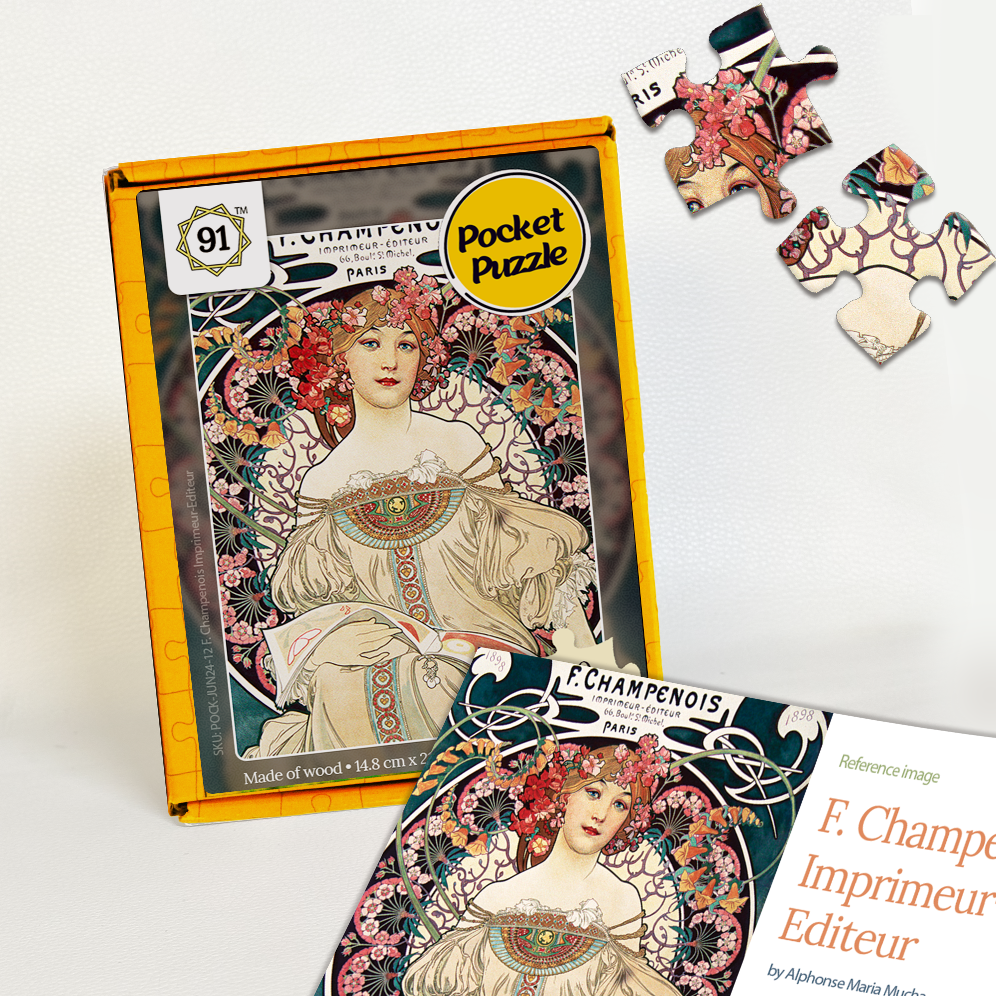 F. Champenois Imprimeur-Editeur Pocket Puzzle
