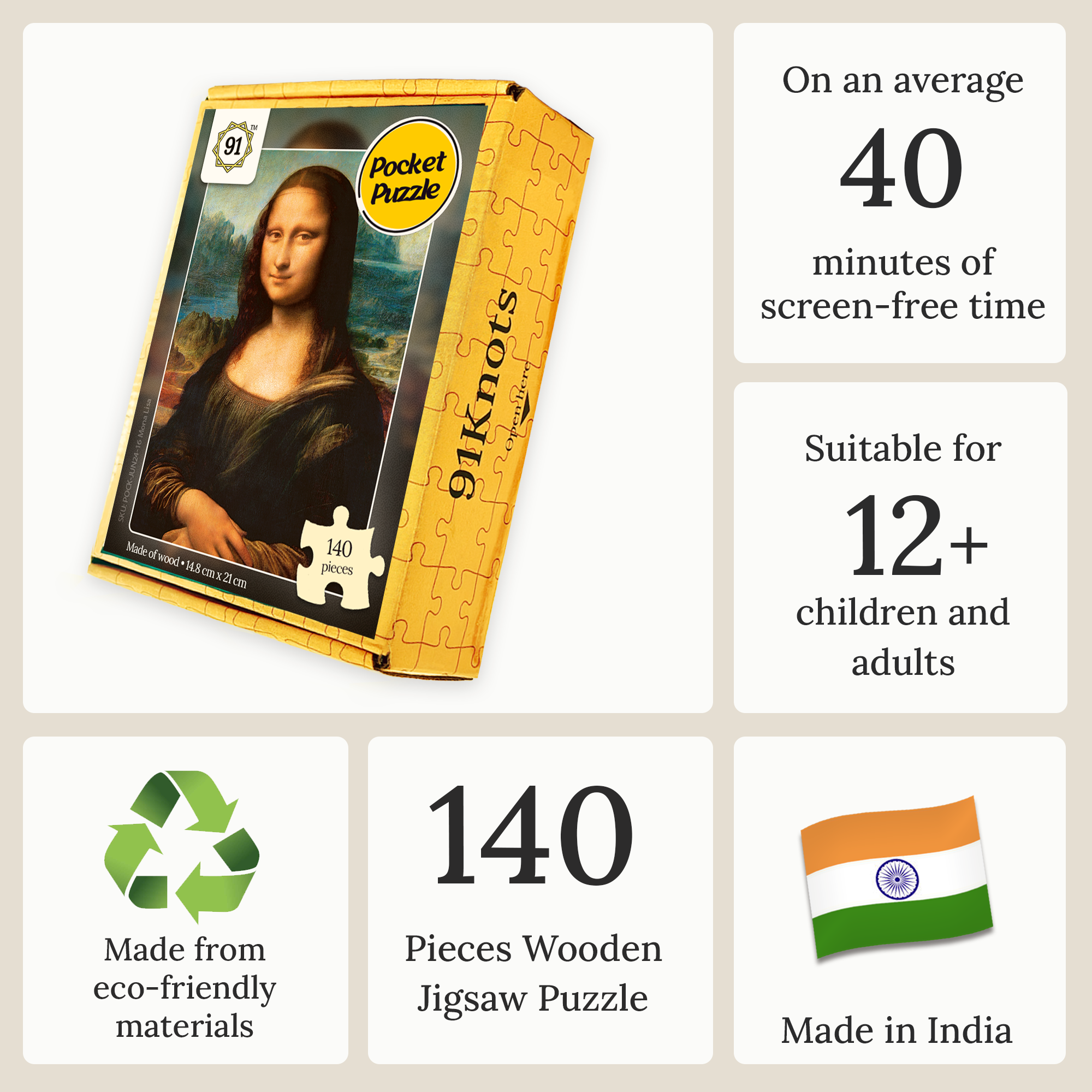 Mona Lisa Pocket Puzzle