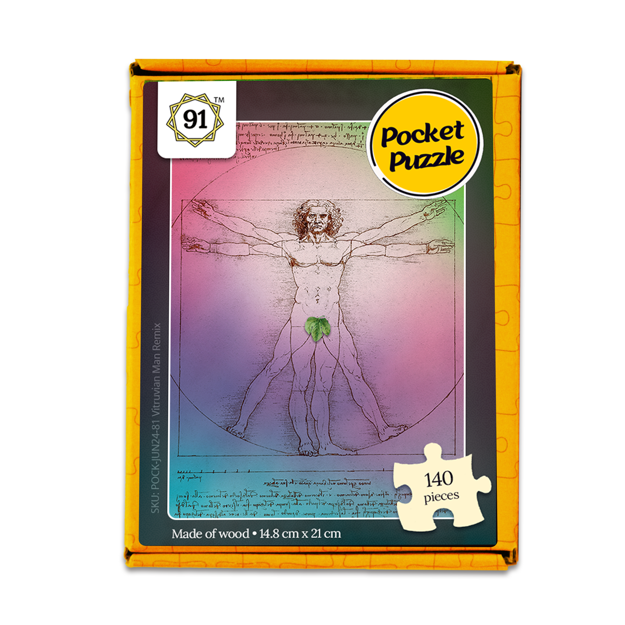 Vitruvian Man Pocket Puzzle