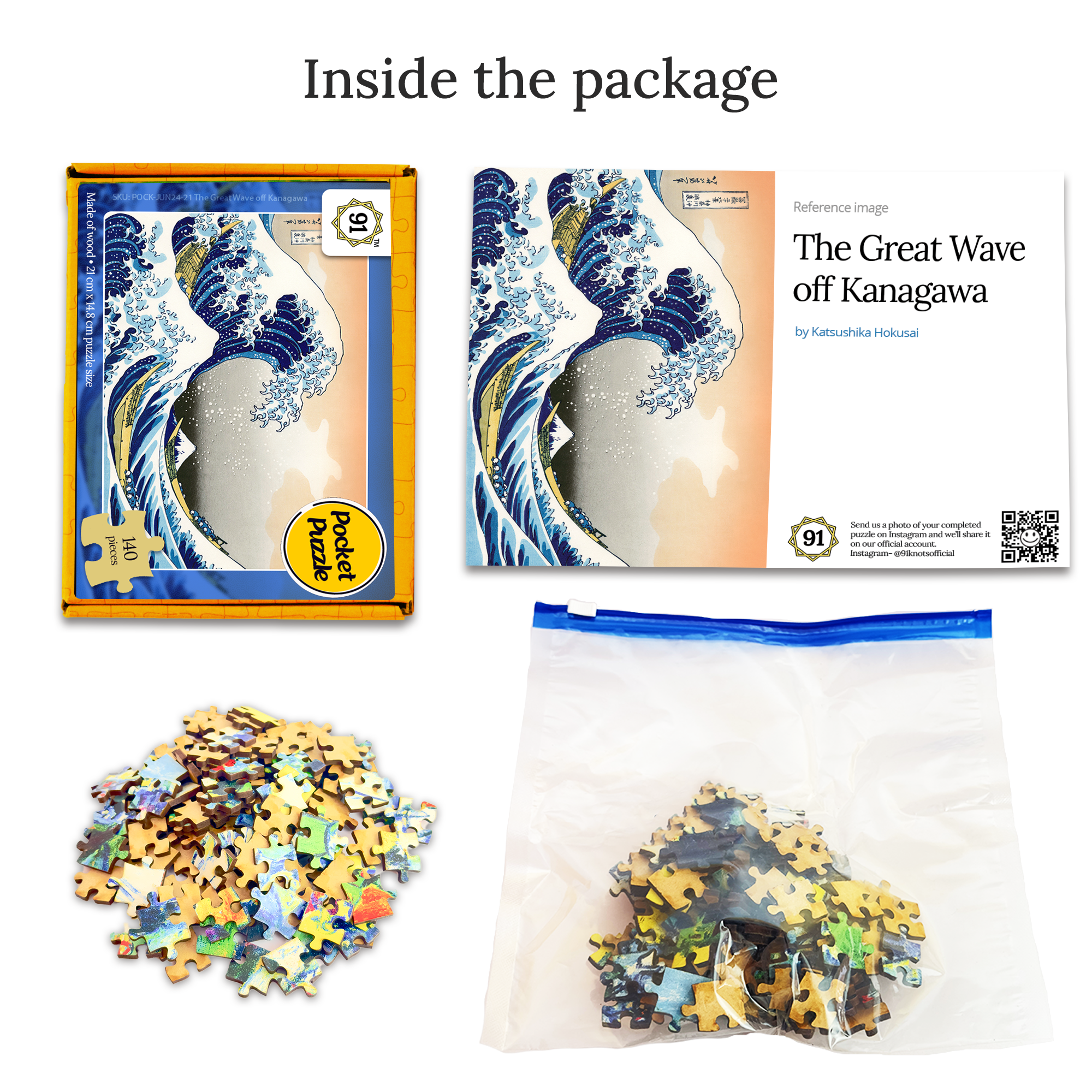 Great Wave off Kanagawa Pocket Puzzle
