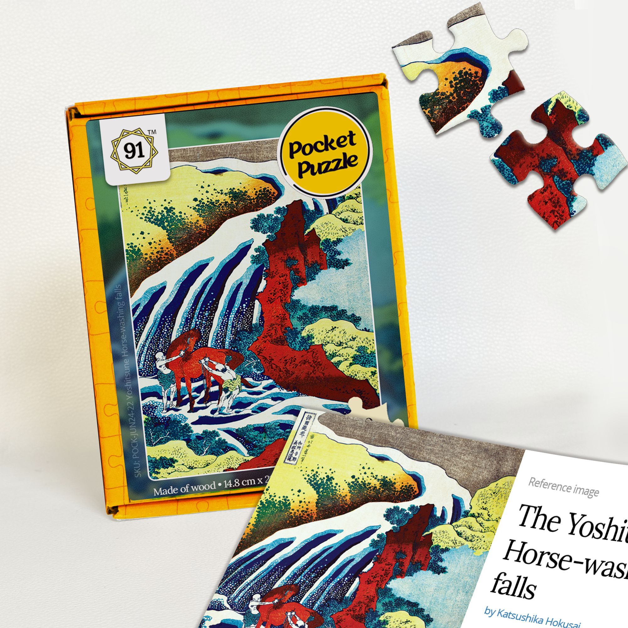 The Yoshitsune horse-washing falls Pocket Puzzle