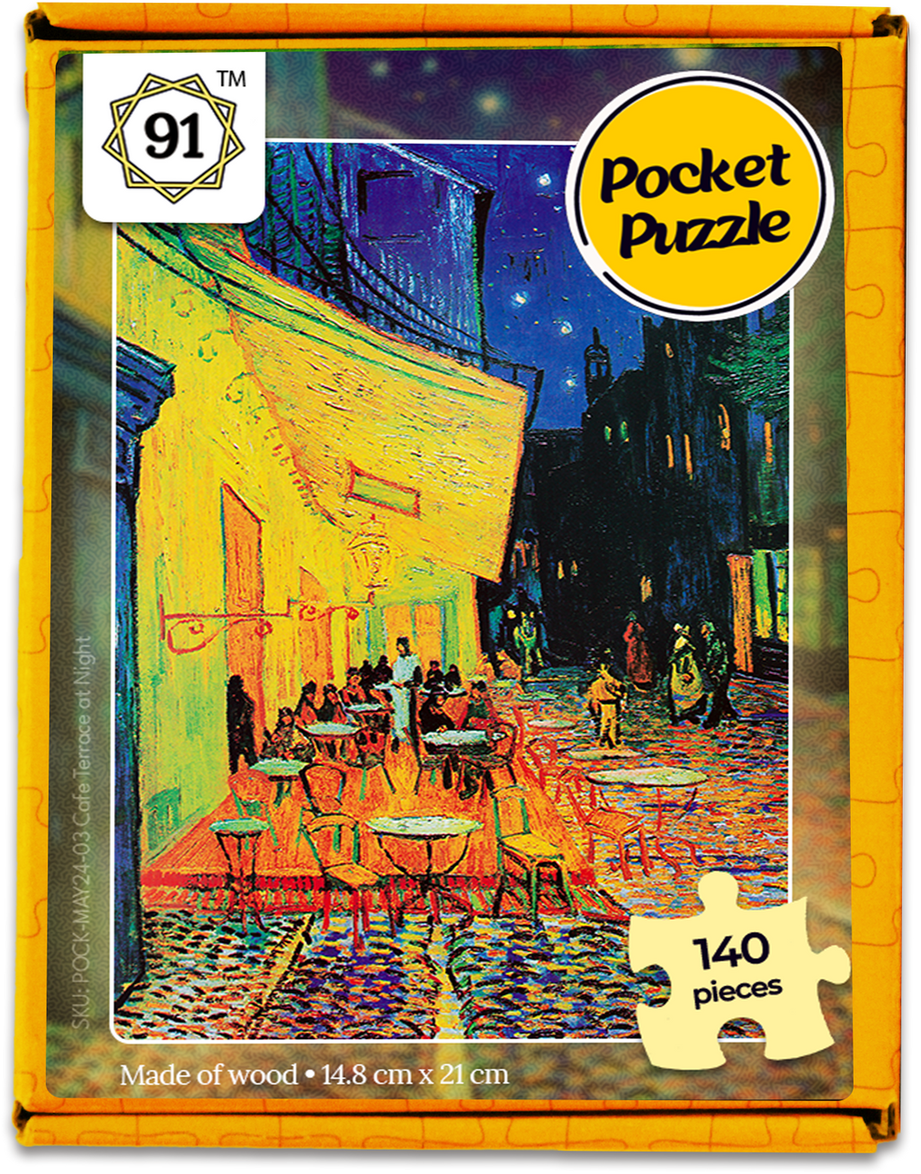 Cafe Terrace at Night Pocket Puzzle