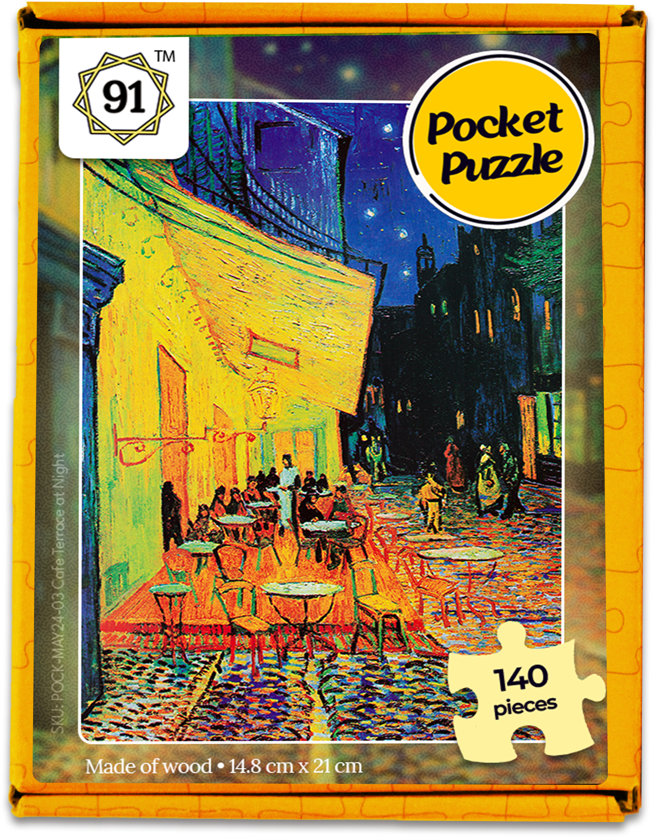 Cafe Terrace at Night Pocket Puzzle