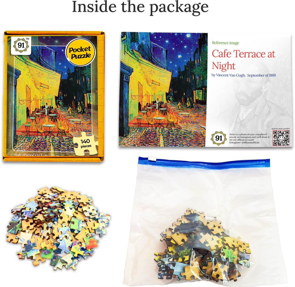 Cafe Terrace at Night Pocket Puzzle