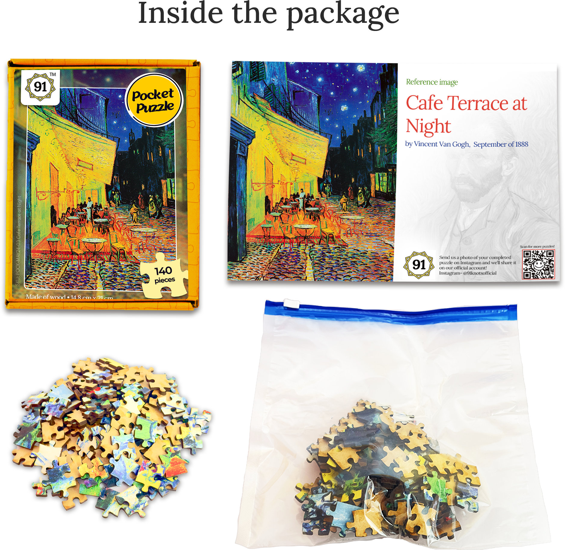 Cafe Terrace at Night Pocket Puzzle