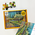 Orchard bordered by Cypresses Pocket Puzzle