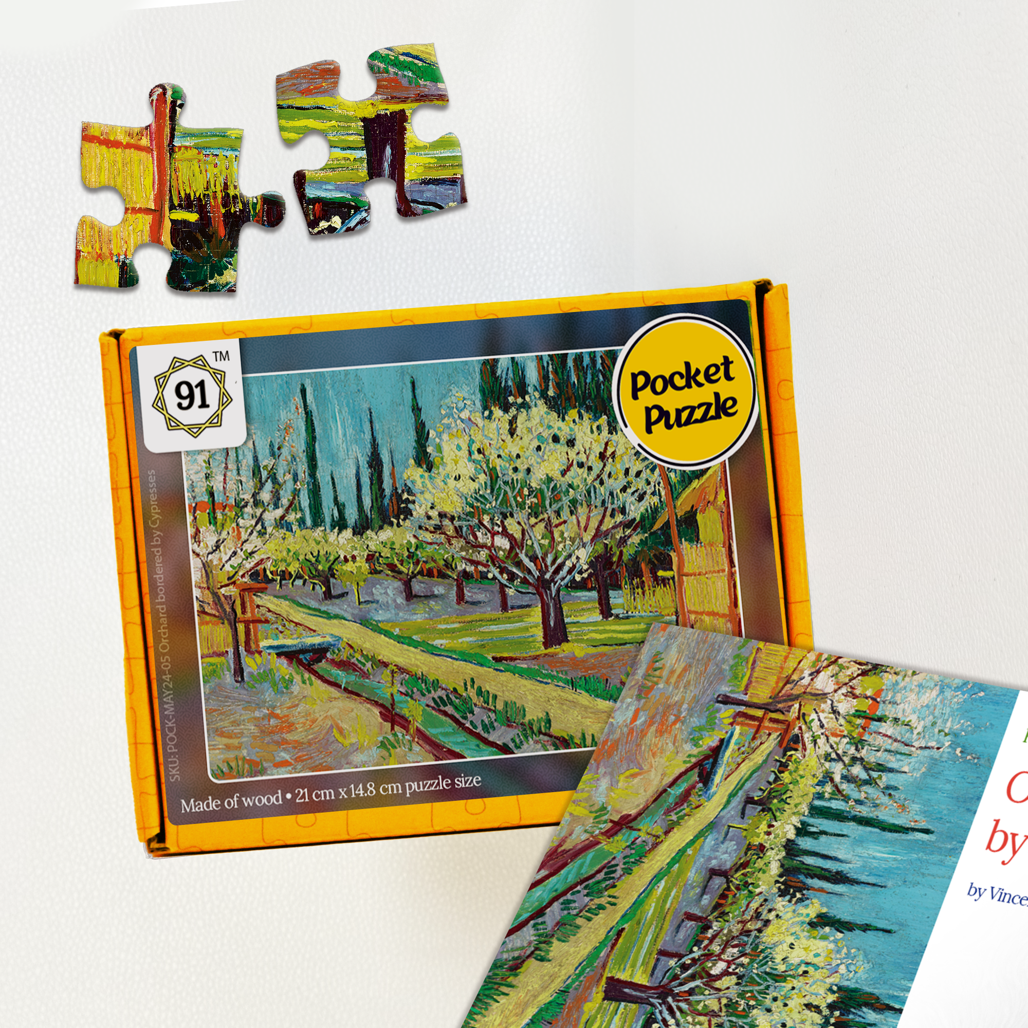 Orchard bordered by Cypresses Pocket Puzzle