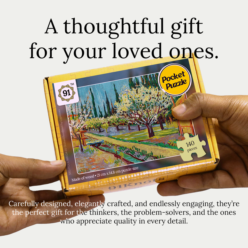 Orchard bordered by Cypresses Pocket Puzzle