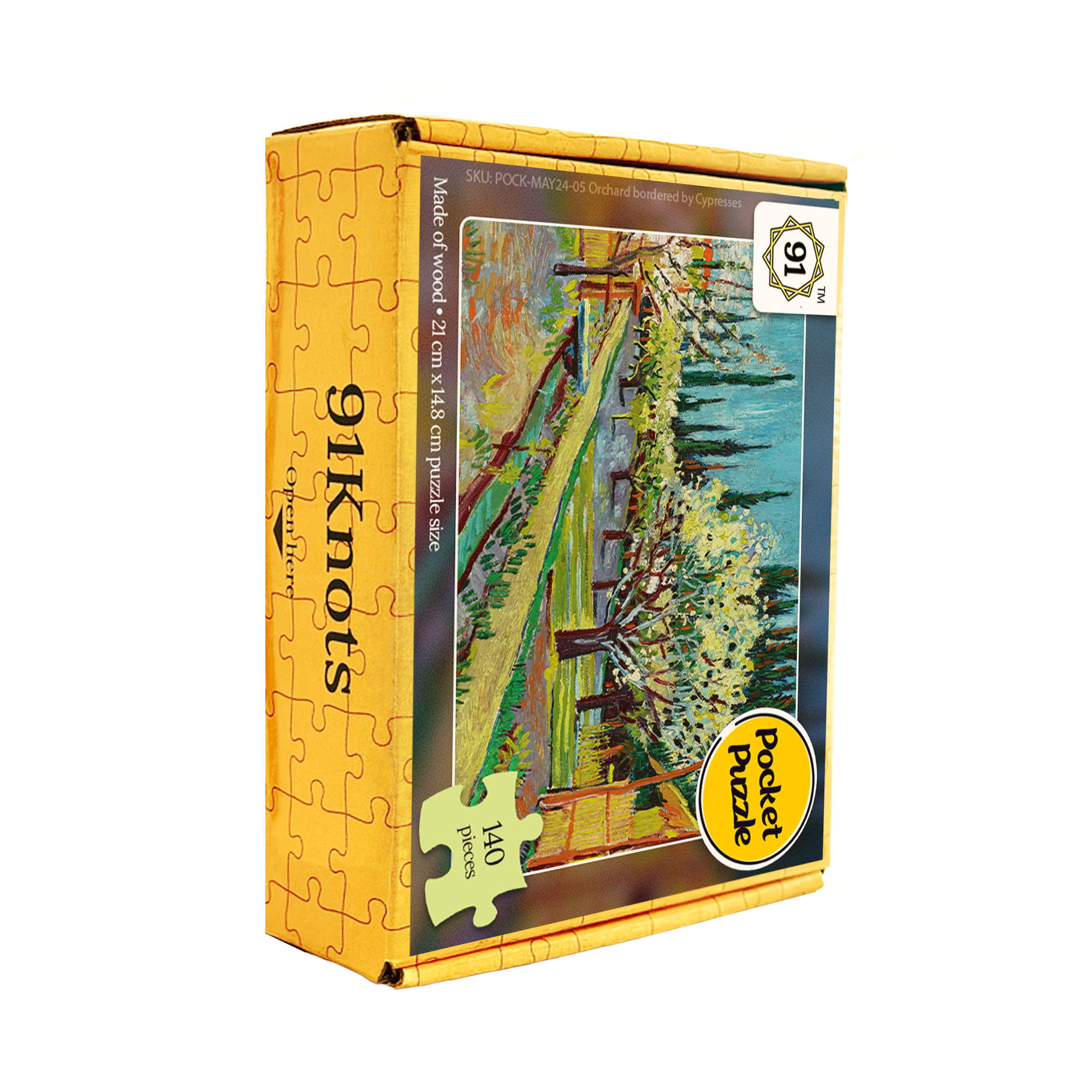 Orchard bordered by Cypresses Pocket Puzzle