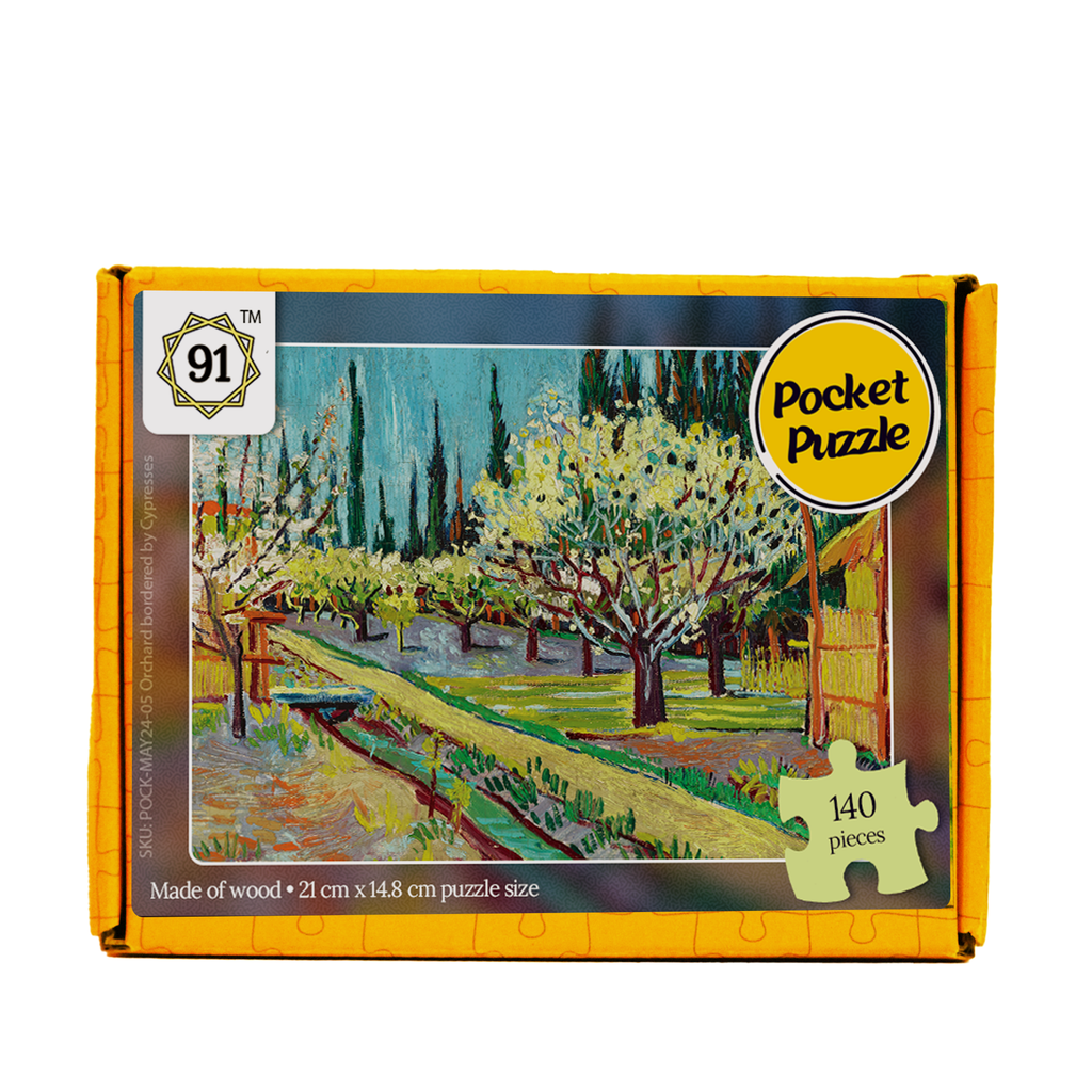 Orchard bordered by Cypresses Pocket Puzzle
