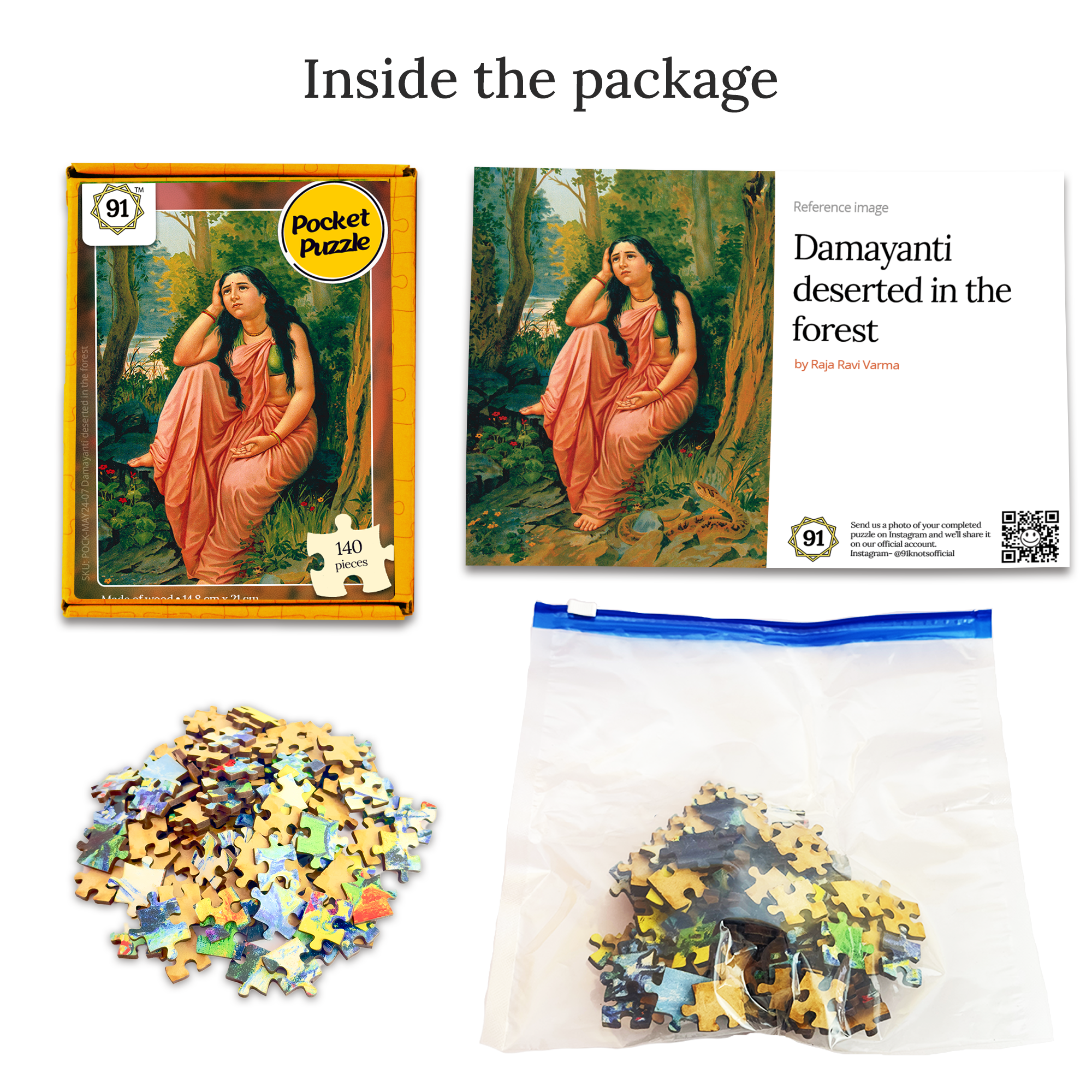 Damayanti deserted in the forest Pocket Puzzle