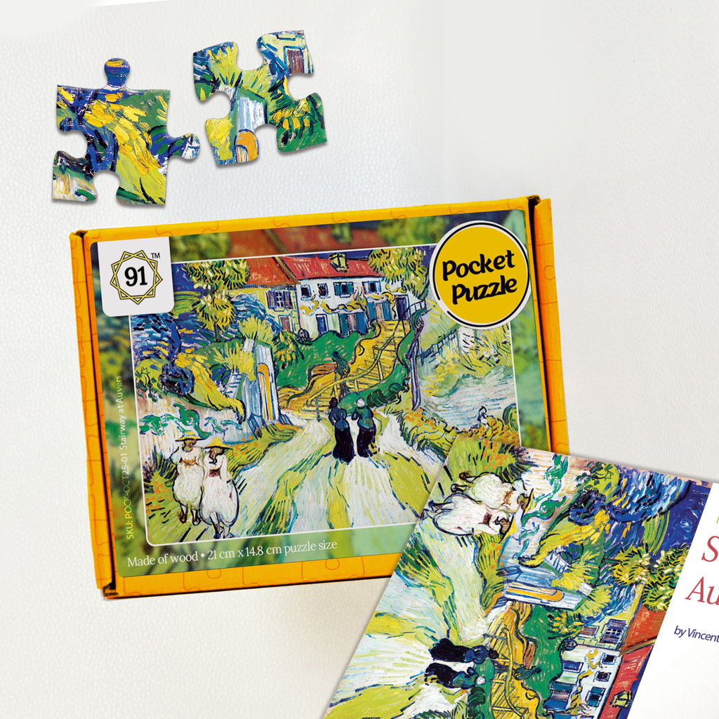 Stairway At Auvers (1890) Pocket Puzzle