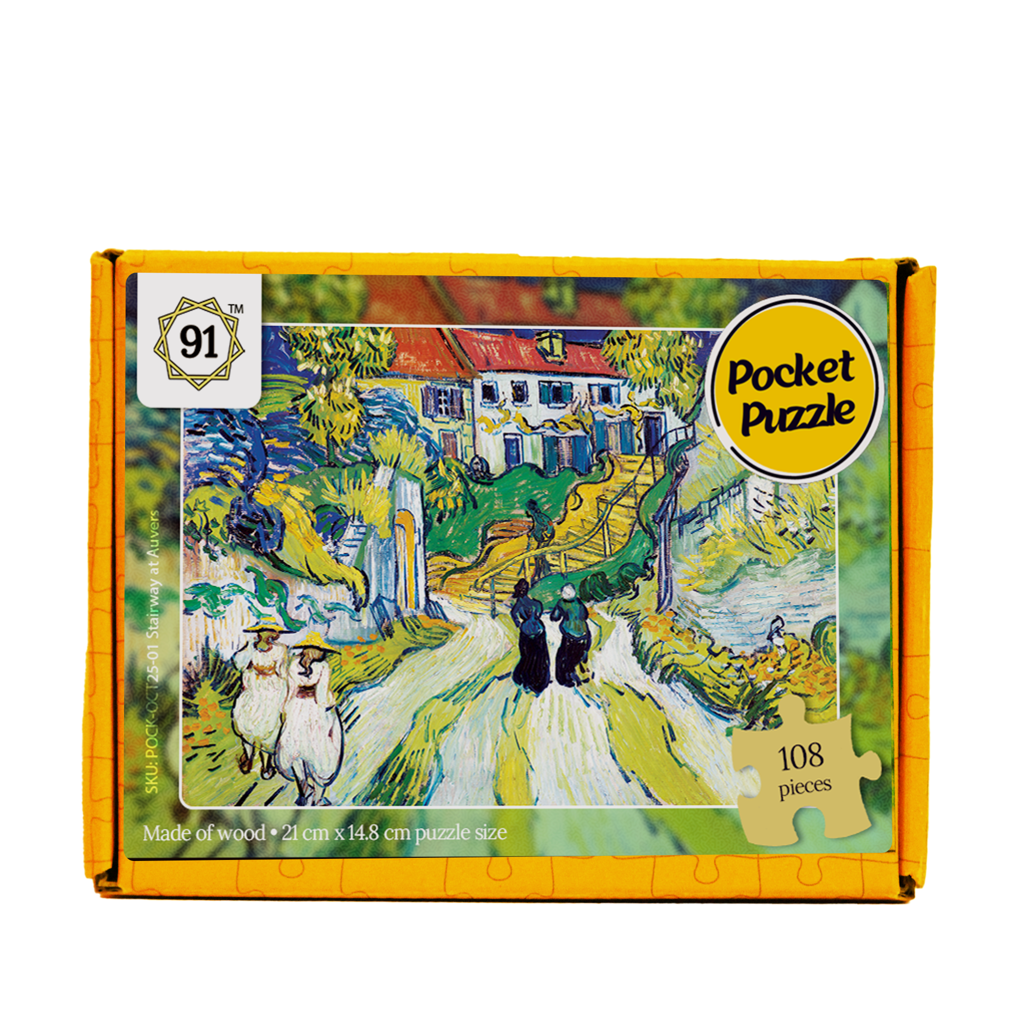 Stairway At Auvers (1890) Pocket Puzzle
