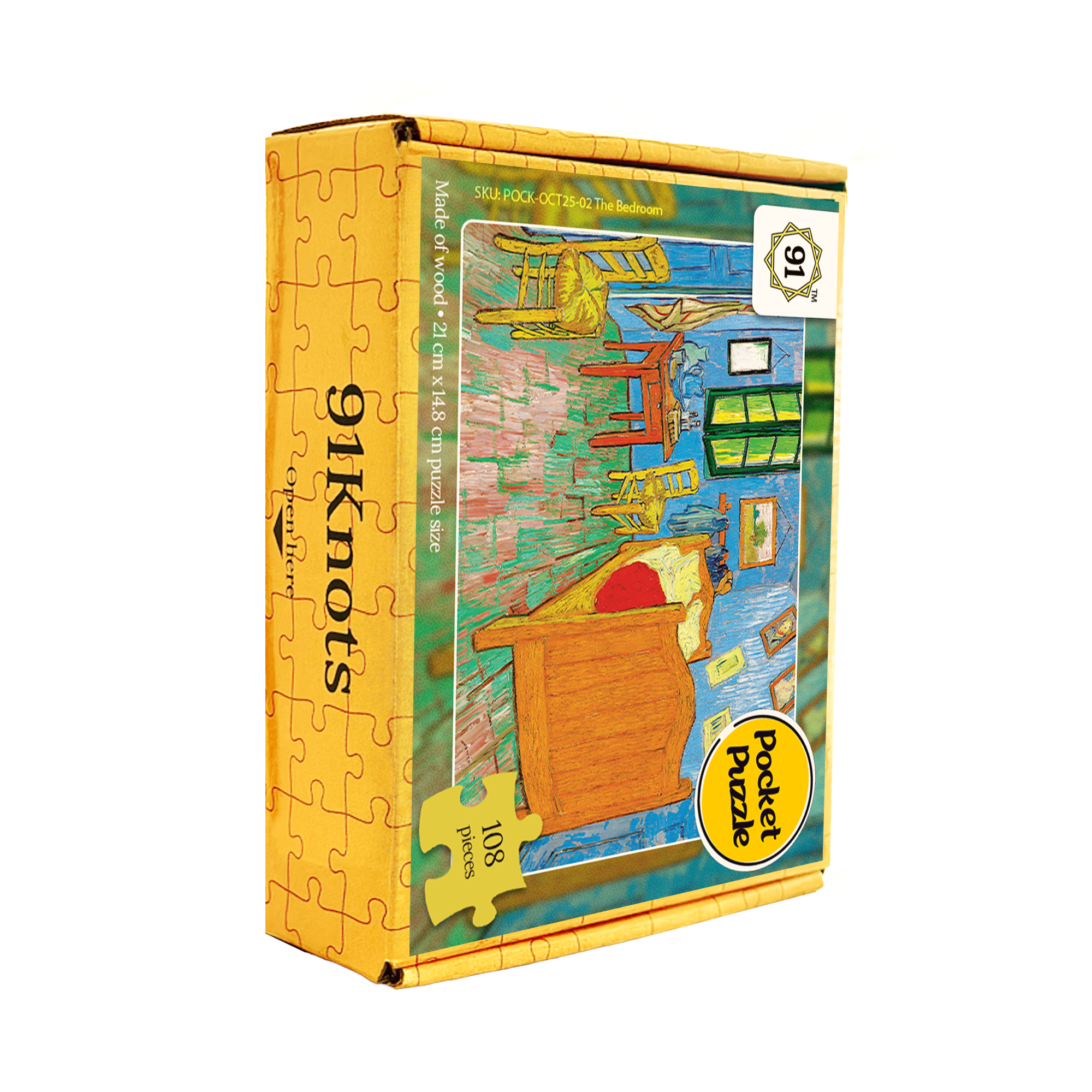 The Bedroom (1889) Pocket Puzzle
