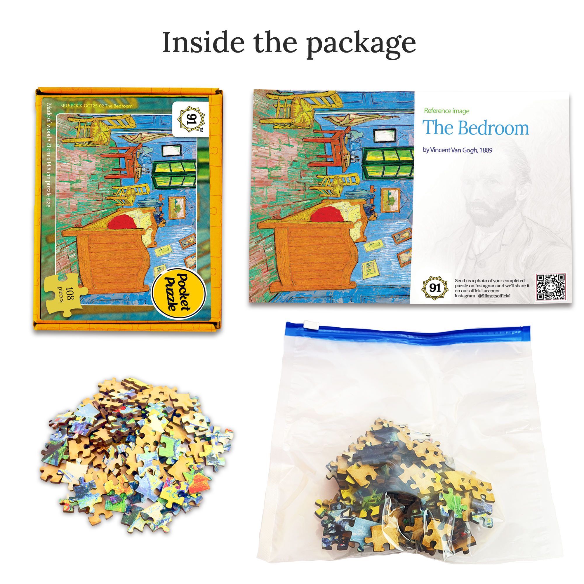 The Bedroom (1889) Pocket Puzzle