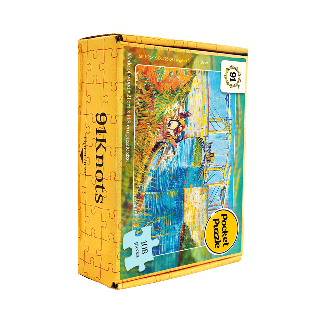 The Langlois Bridge at Arles (1888) Pocket Puzzle