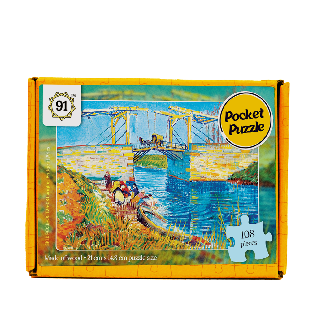 The Langlois Bridge at Arles (1888) Pocket Puzzle