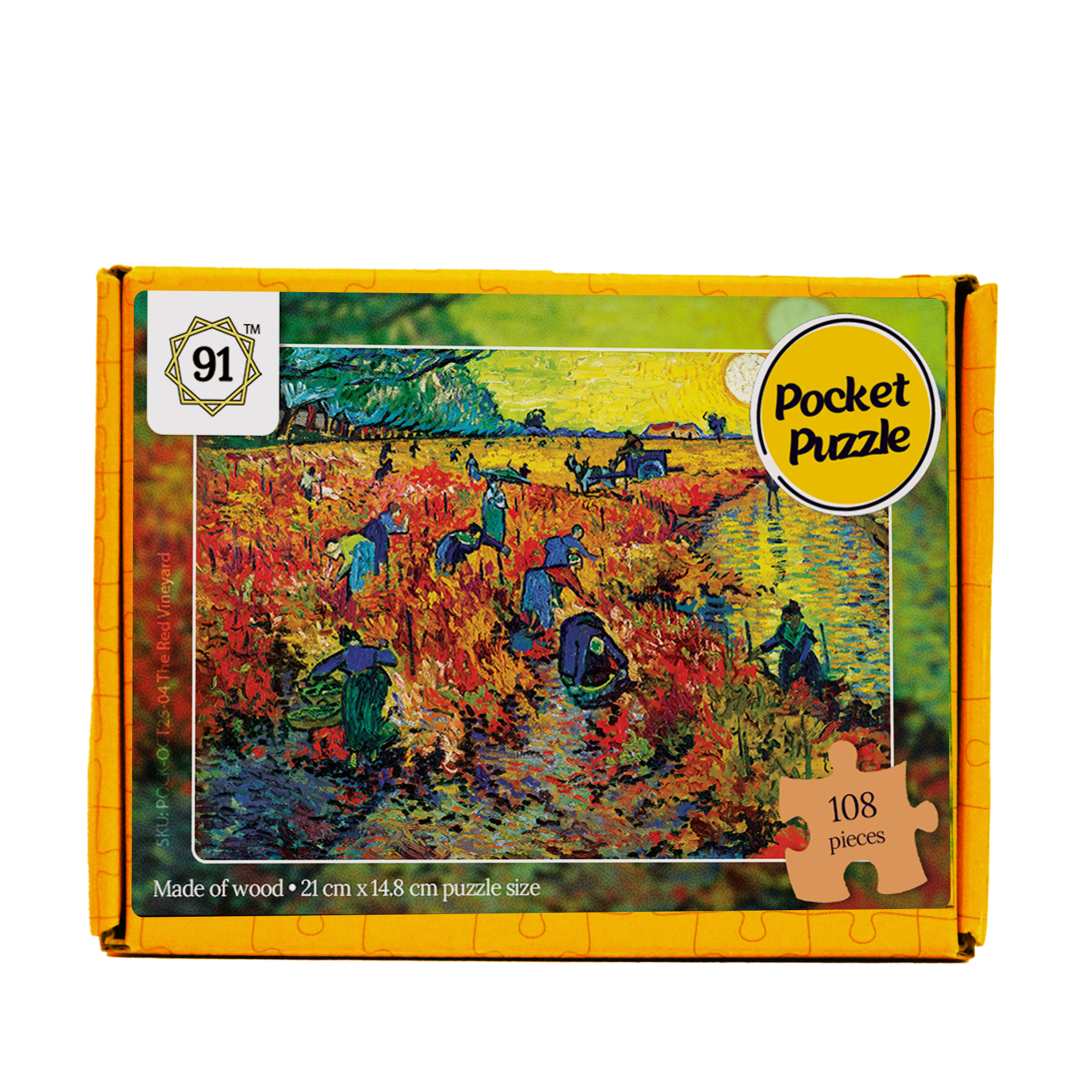 The Red Vineyard (1888) Pocket Puzzle