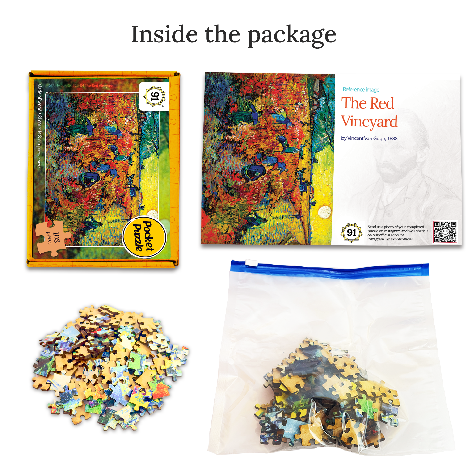 The Red Vineyard (1888) Pocket Puzzle