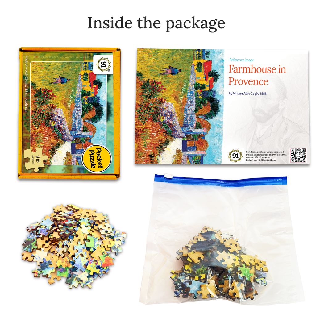 Farmhouse in Provence (1888) Pocket Puzzle