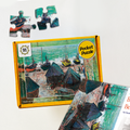 Boats on the Beach at Étretat (1885) Pocket Puzzle