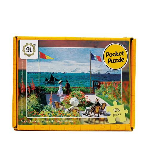 Garden at Sainte-Adresse (1867) Pocket Puzzle