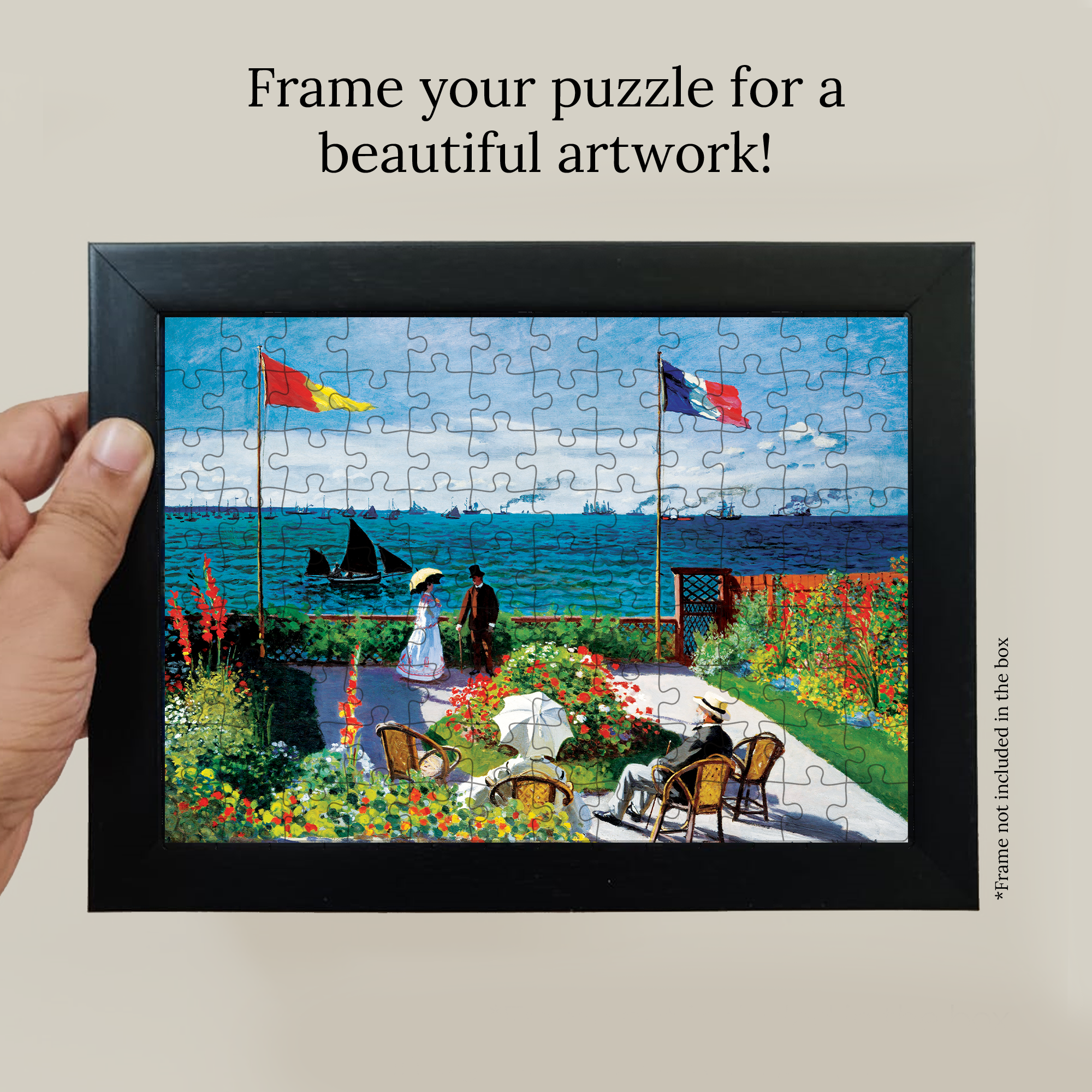 Garden at Sainte-Adresse (1867) Pocket Puzzle